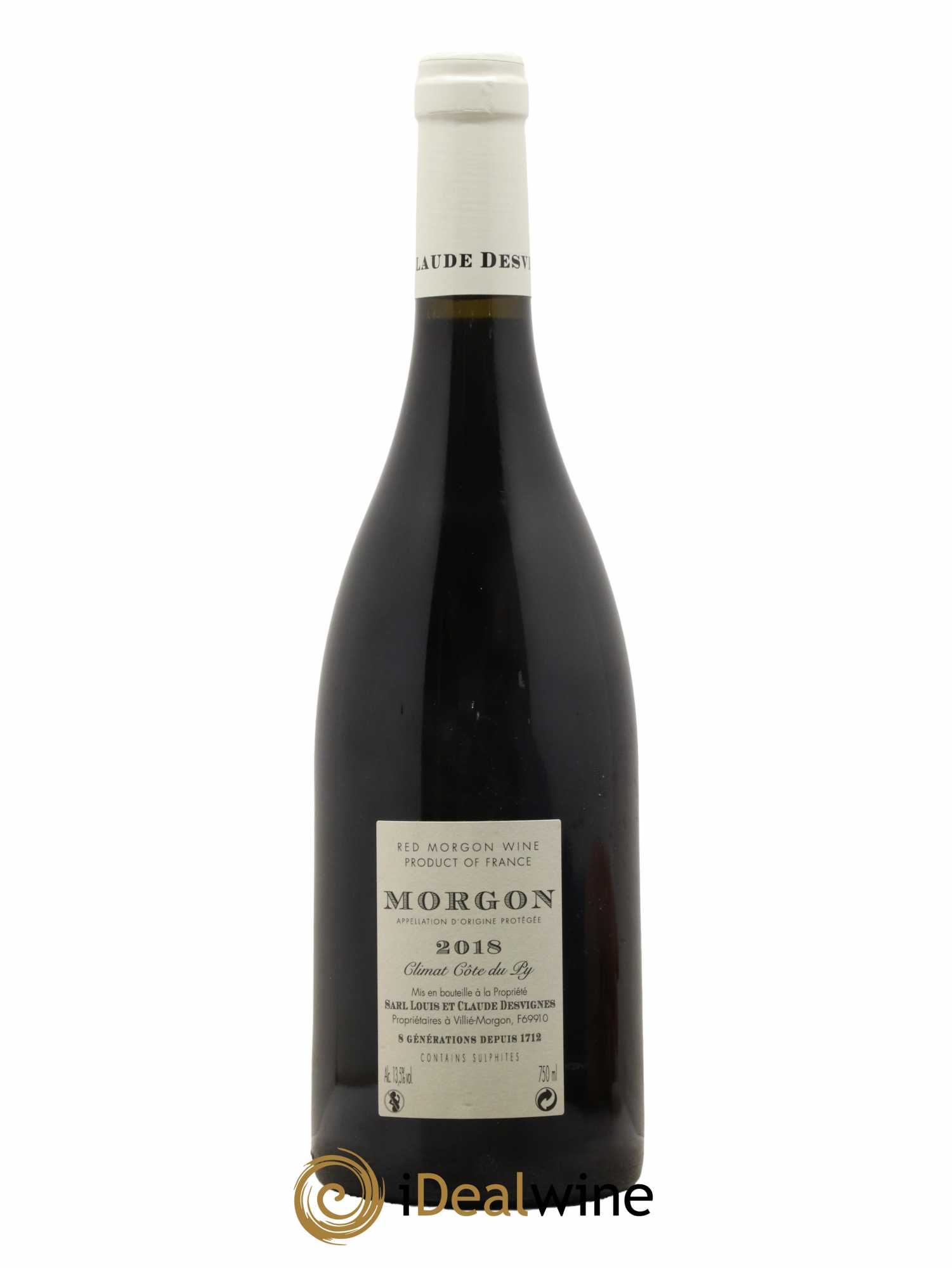 Morgon Côte de Py Javernières Louis-Claude Desvignes 2018 - Lot de 1 bouteille - 1