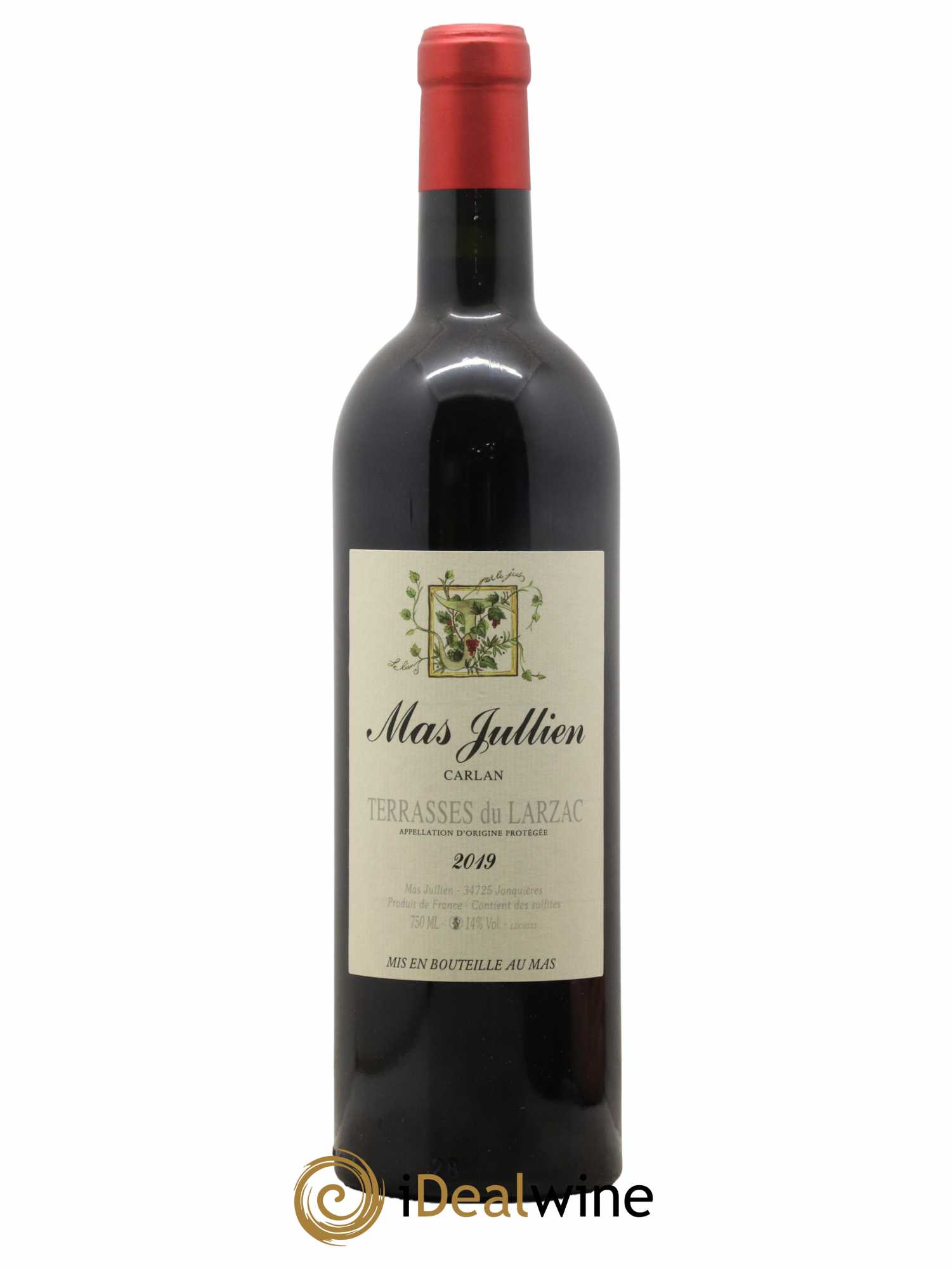 Terrasses du Larzac Mas Jullien Carlan Olivier Jullien 2019 - Lot de 1 bouteille - 0