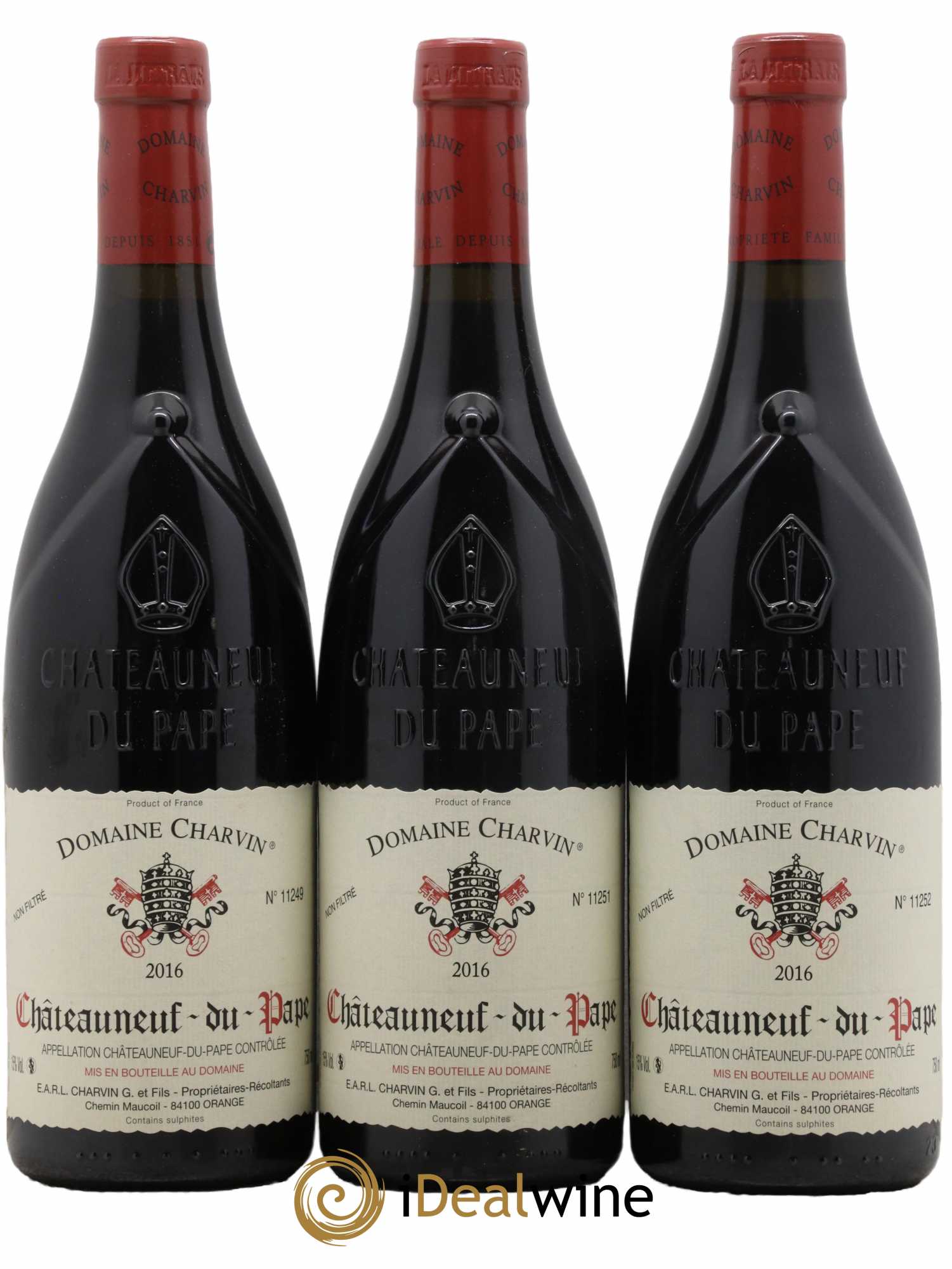 Châteauneuf-du-Pape Charvin (Domaine) 2016 - Lot de 3 bouteilles - 0