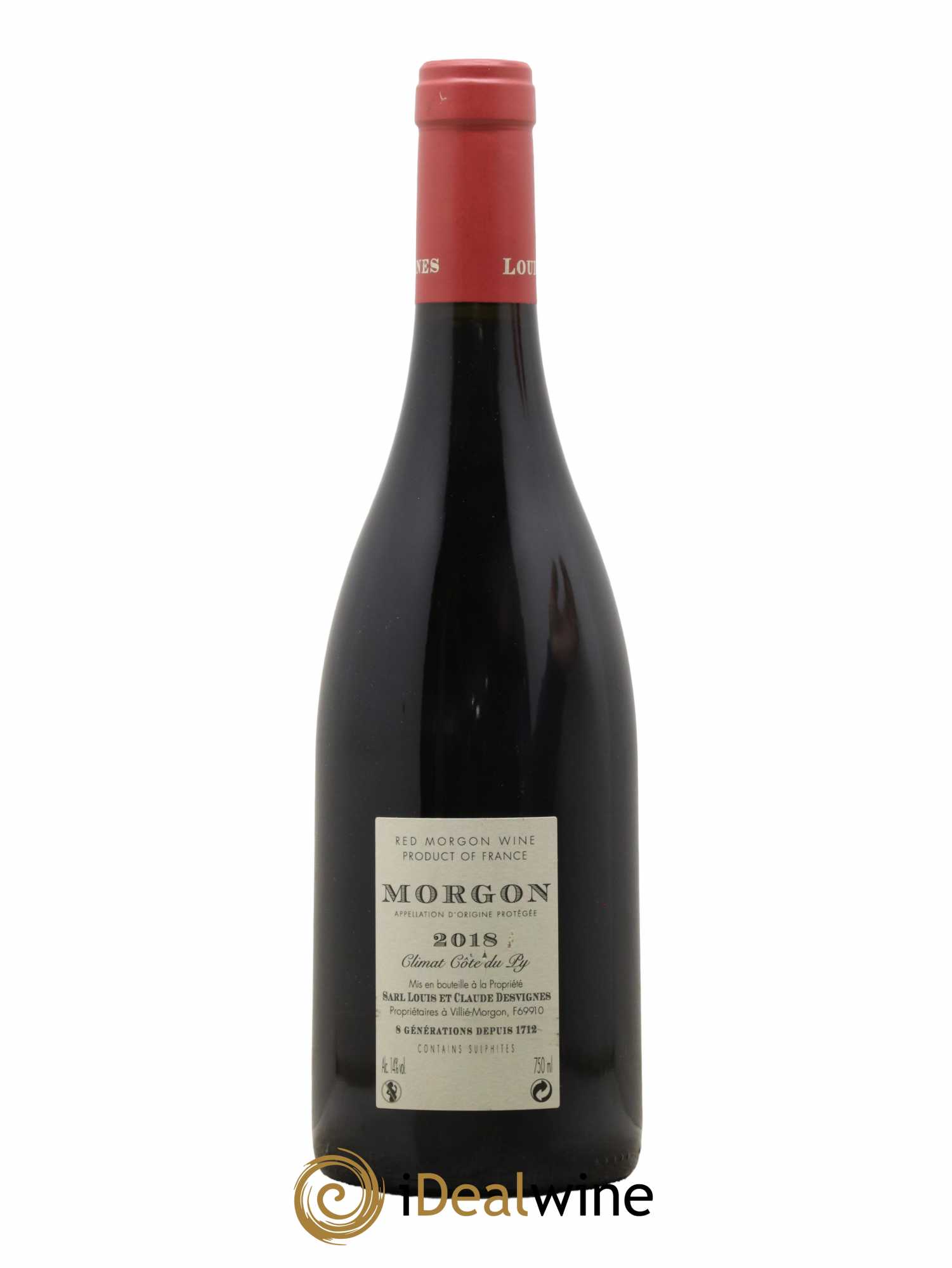 Morgon Côte du Py Louis-Claude Desvignes 2018 - Lot de 1 bouteille - 1
