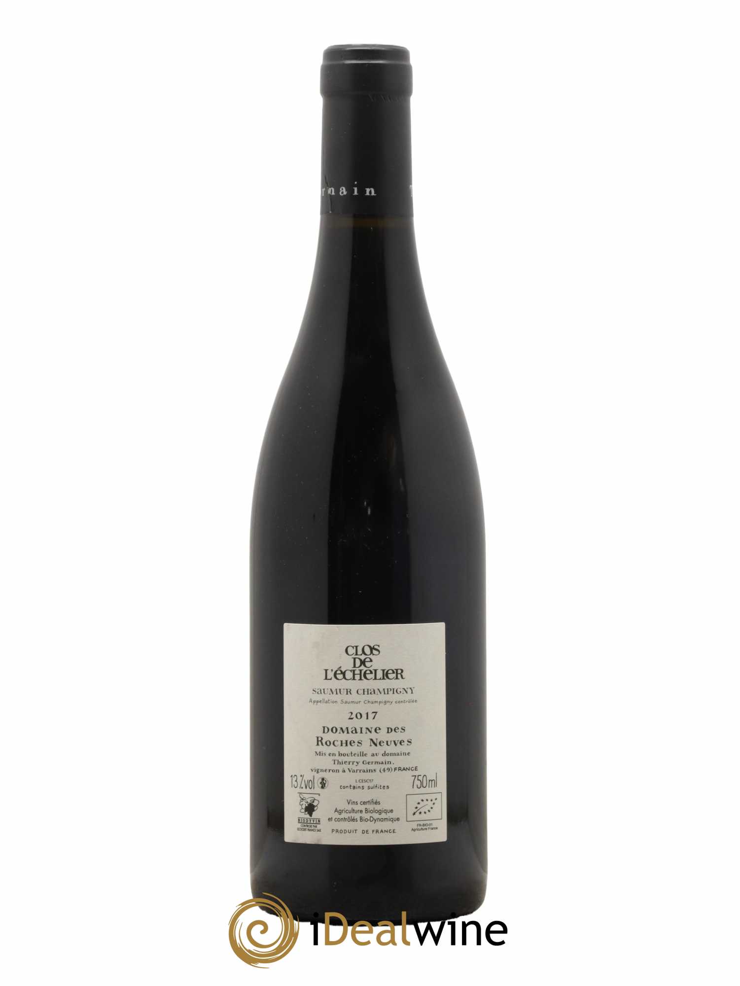 Saumur-Champigny Clos de l'Echelier Domaine des Roches Neuves - Thierry Germain 2017 - Lot de 1 bouteille - 1