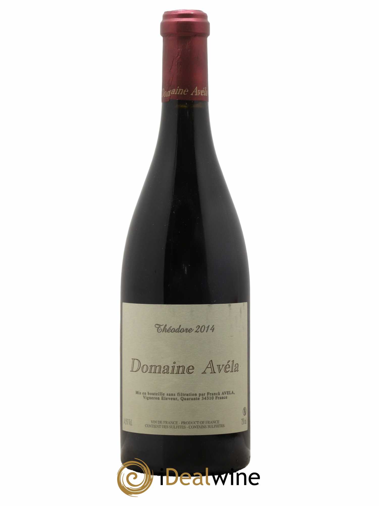 Vin de France Théodore Avéla 2014 - Lot de 1 bouteille - 0