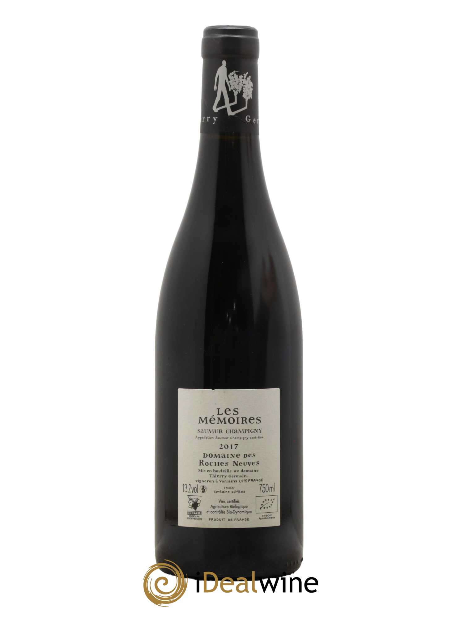Saumur-Champigny Les Mémoires Domaine des Roches Neuves - Thierry Germain 2017 - Lot de 1 bouteille - 1