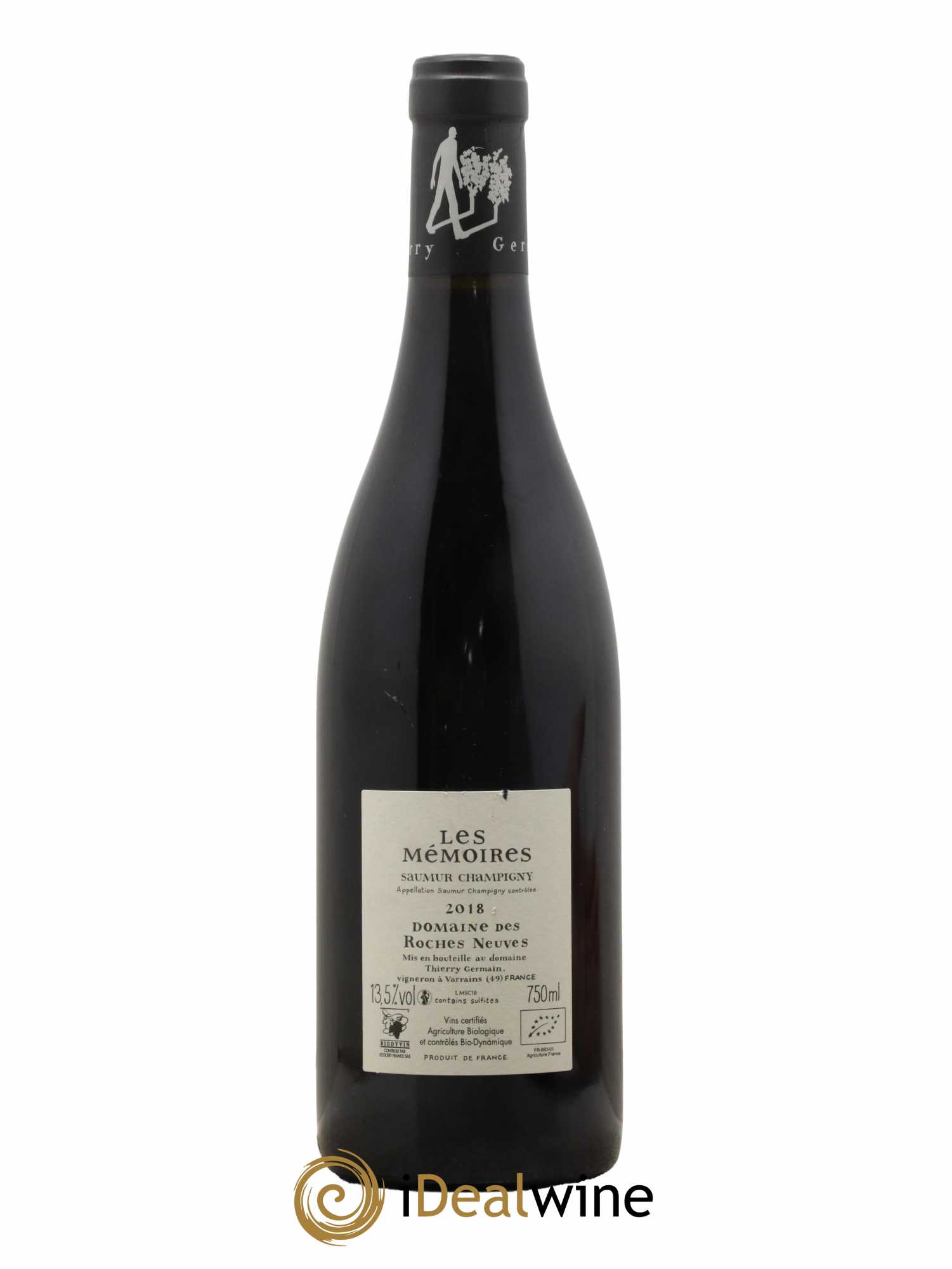 Saumur-Champigny Les Mémoires Domaine des Roches Neuves - Thierry Germain 2018 - Lot de 1 bouteille - 1