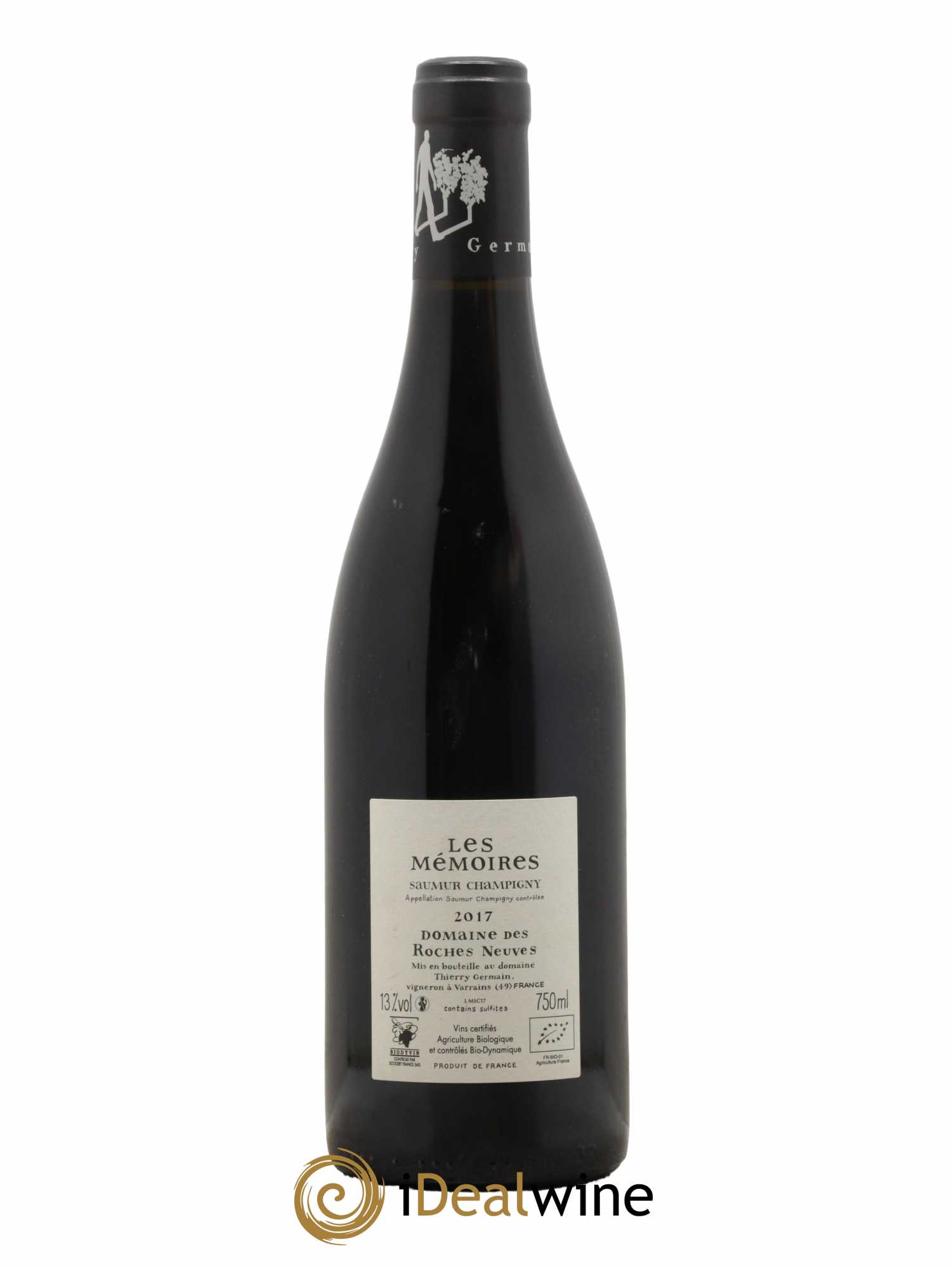 Saumur-Champigny Les Mémoires Domaine des Roches Neuves - Thierry Germain 2017 - Lot de 1 bouteille - 1