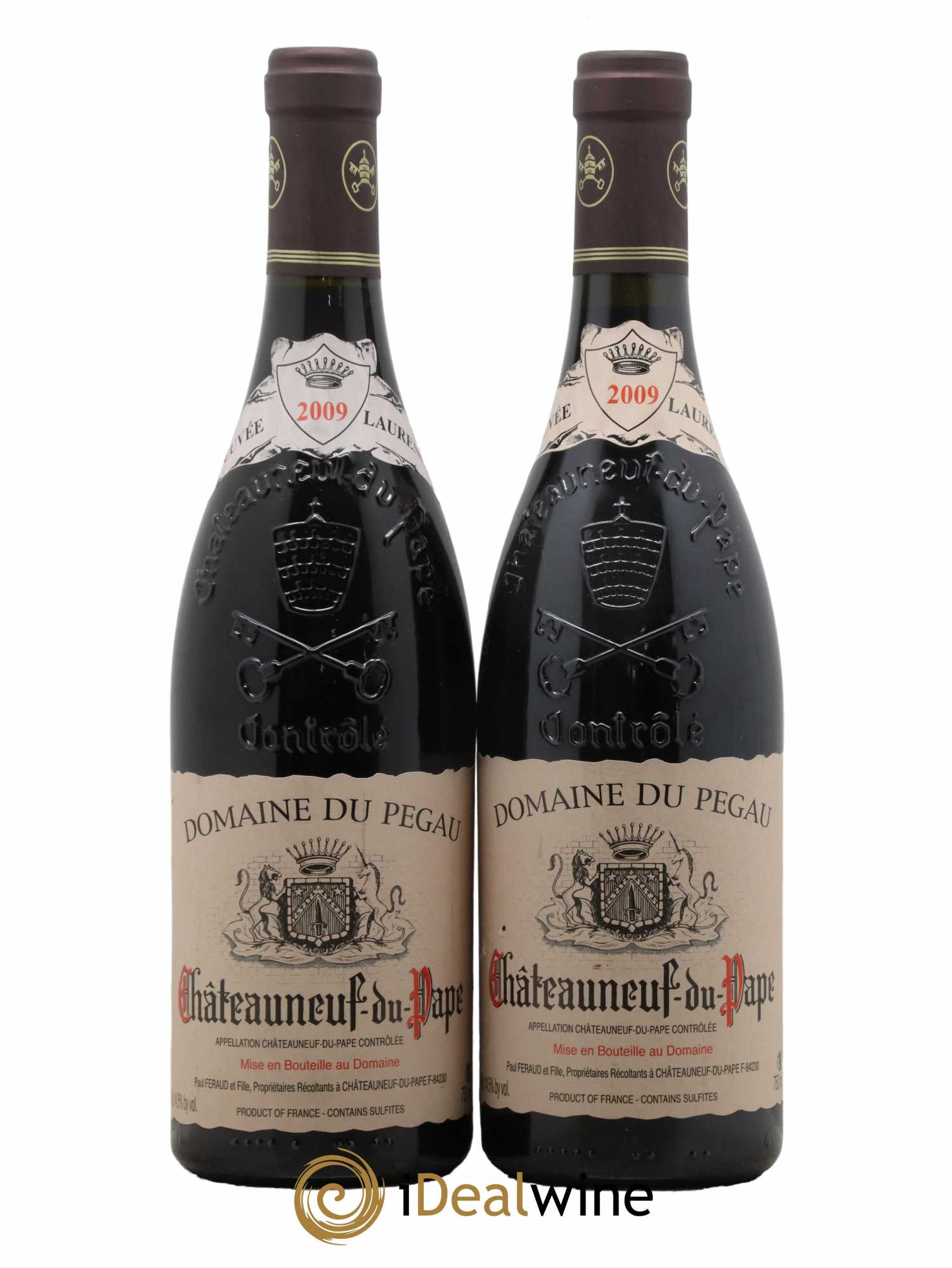 Châteauneuf-du-Pape Domaine du Pégau Cuvée Laurence Paul et Laurence Féraud 2009 - Lot de 2 bouteilles - 0