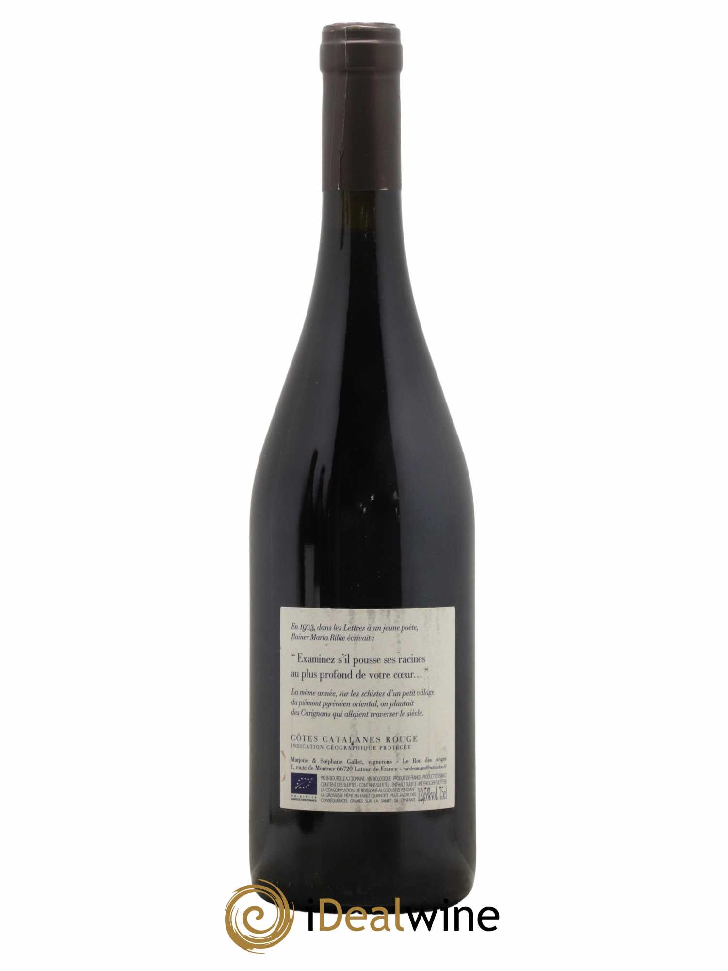 Côtes Catalanes Roc des Anges Carignan 1903 Marjorie et Stéphane Gallet 2015 - Lot de 1 bouteille - 1