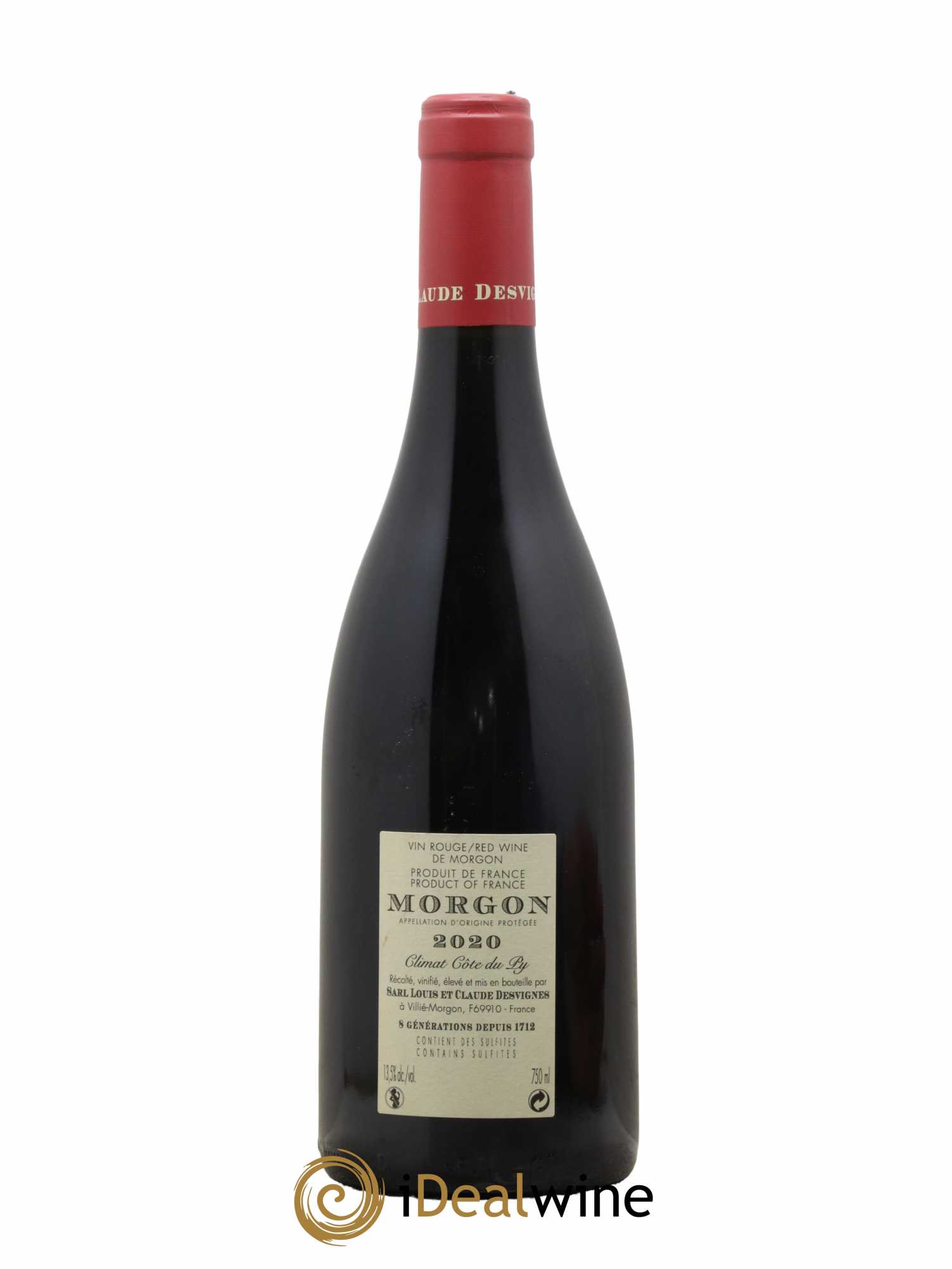 Morgon Côte de Py Javernières Louis-Claude Desvignes 2020 - Lot de 1 bouteille - 1