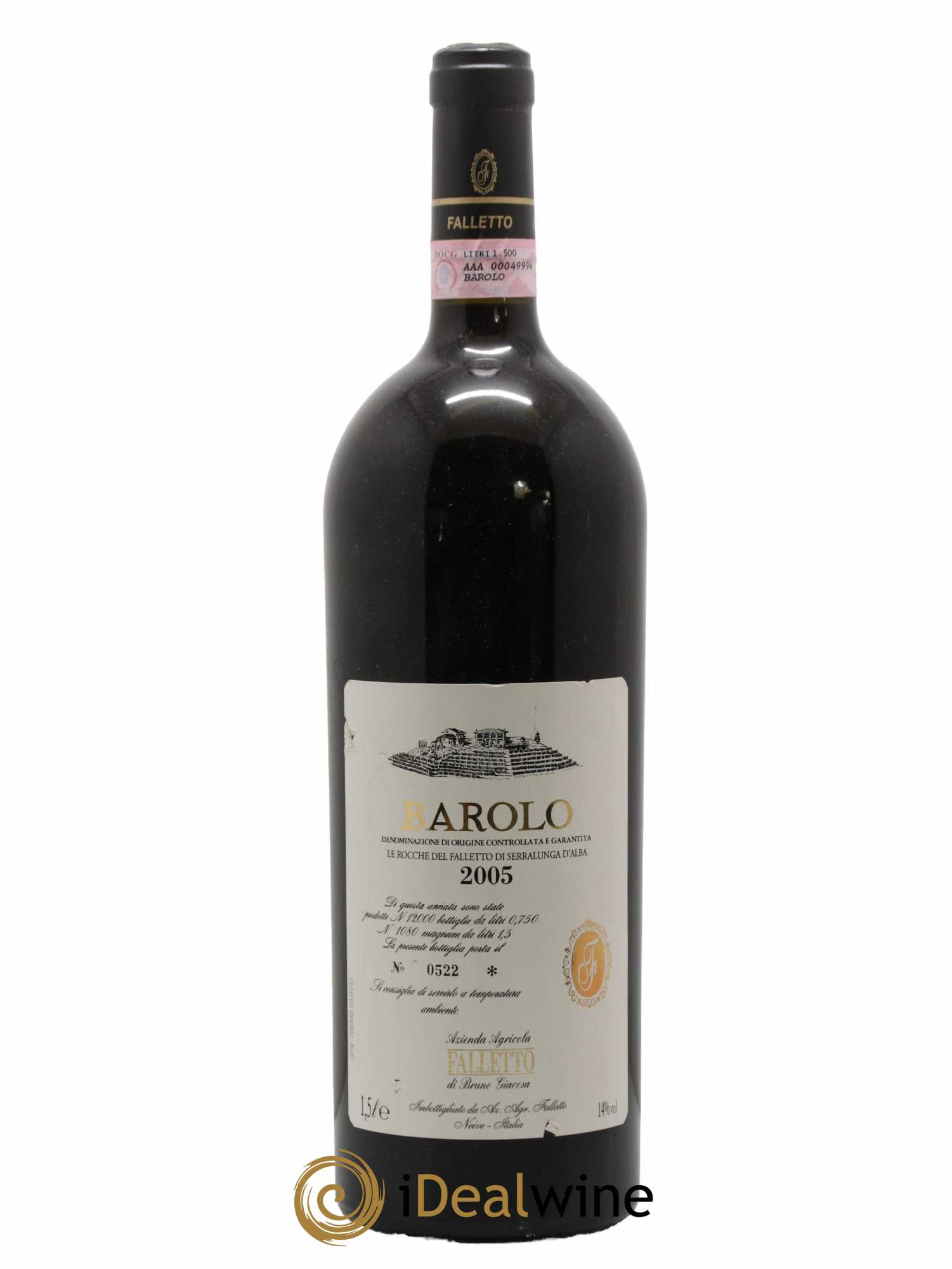 Barolo DOCG Vigna le Rocche Azienda Agricola Falletto di Bruno Giacosa 2005 - Lot de 1 magnum - 0