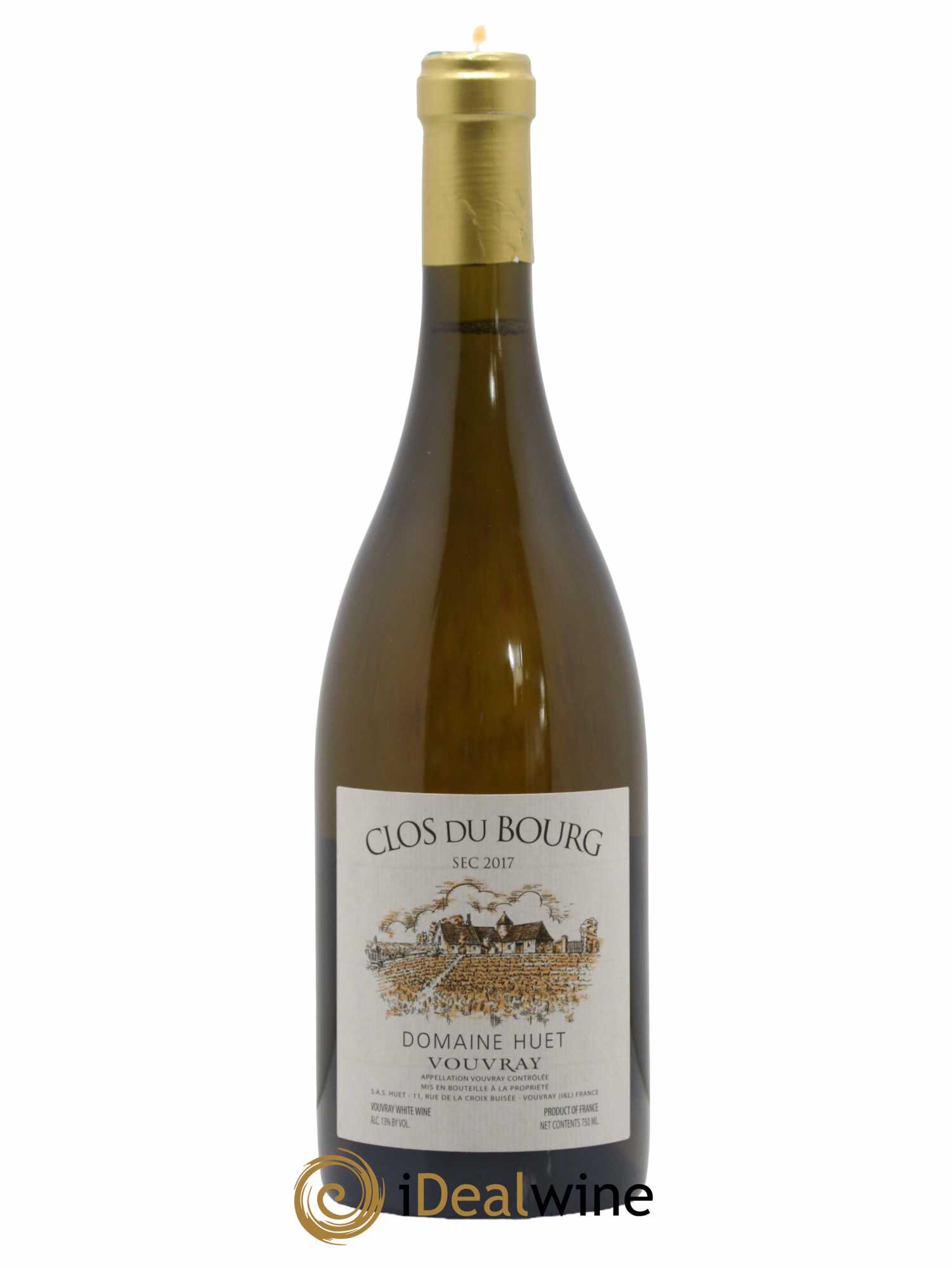 Vouvray Clos du Bourg Sec Domaine Huet 2017 - Lot de 1 bouteille - 0