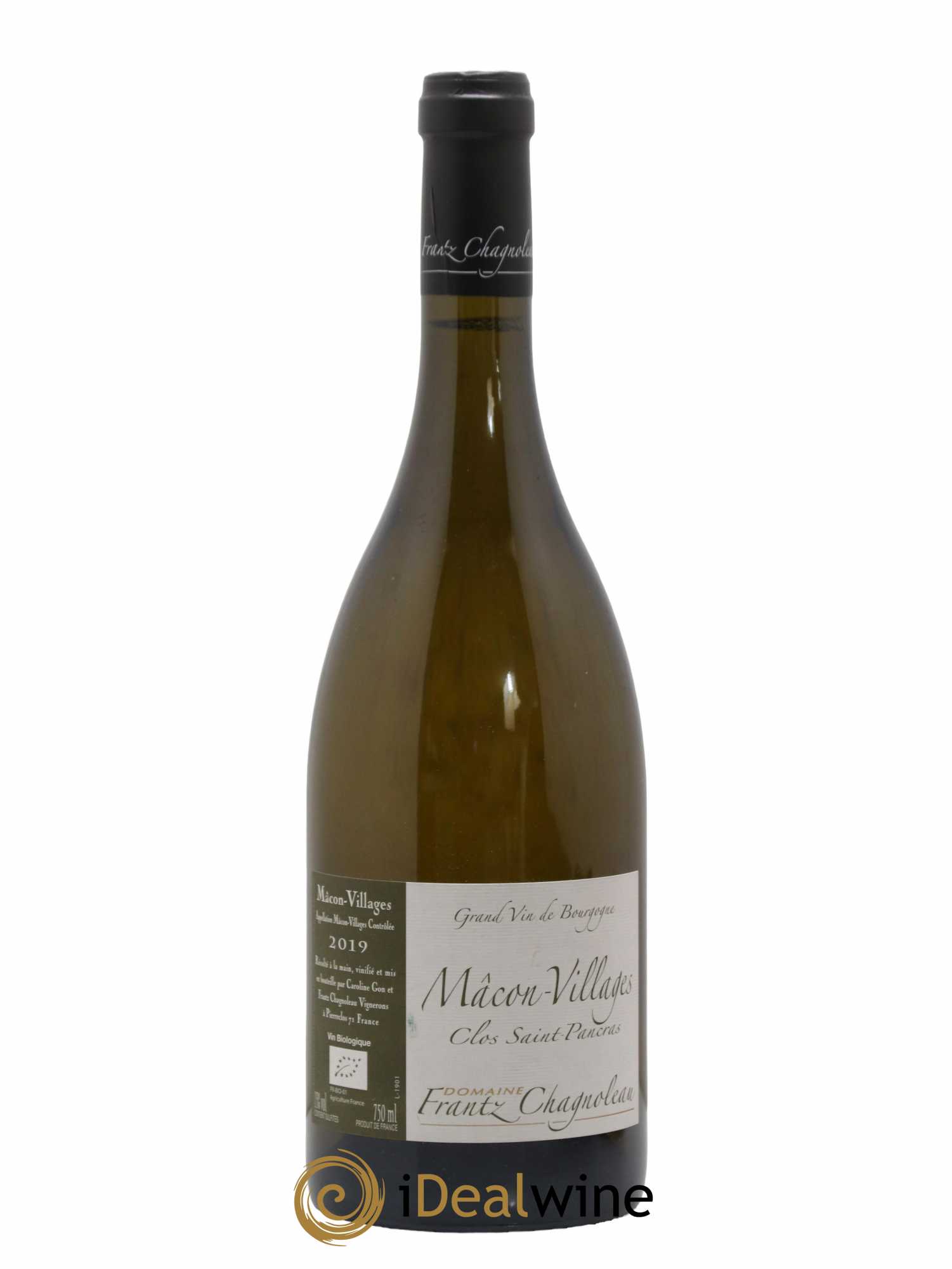 Mâcon Clos Saint Pancras Frantz Chagnoleau (Domaine) 2019 - Lot de 1 bouteille - 0