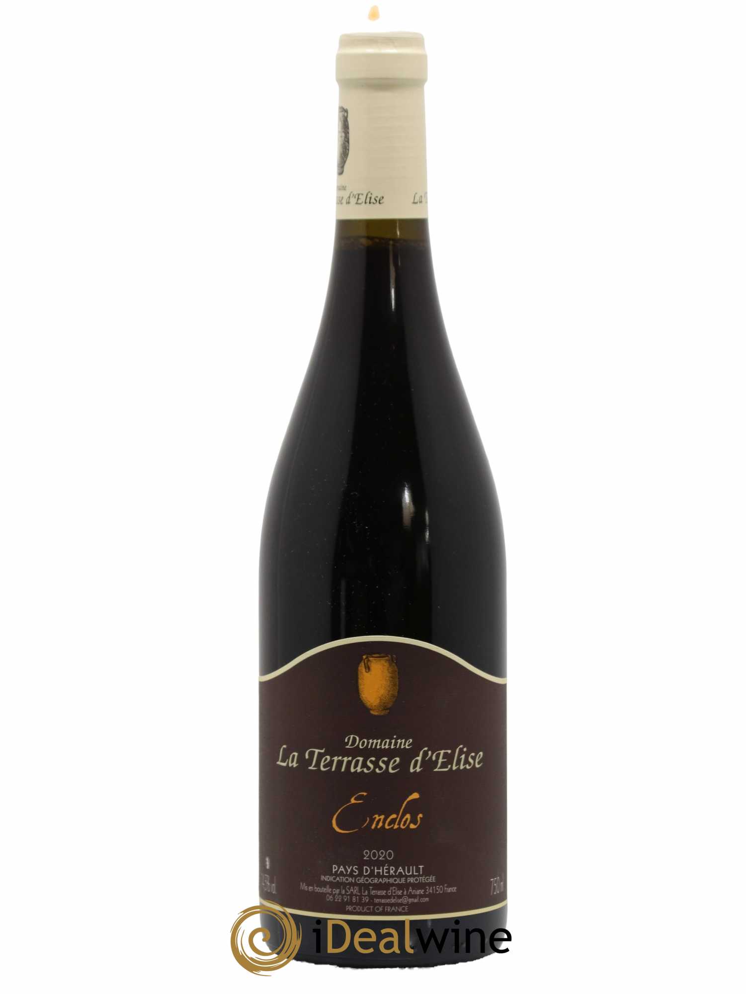 Pays d'Hérault L'Enclos Terrasse d'Elise (Domaine de la) 2020 - Lot de 1 bouteille - 0