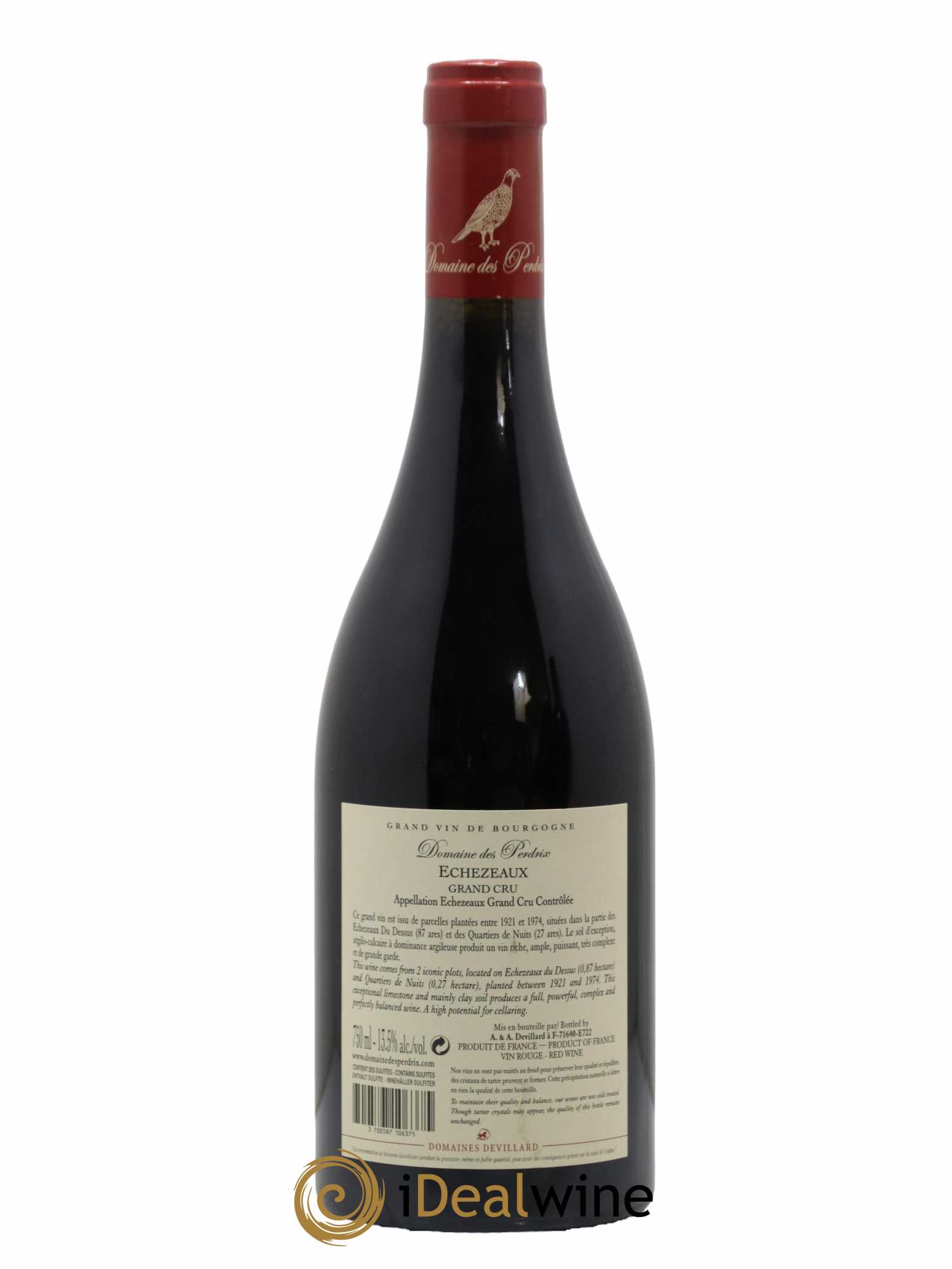 Echezeaux Grand Cru Perdrix (Domaine des) 2018 - Lot de 1 bouteille - 1