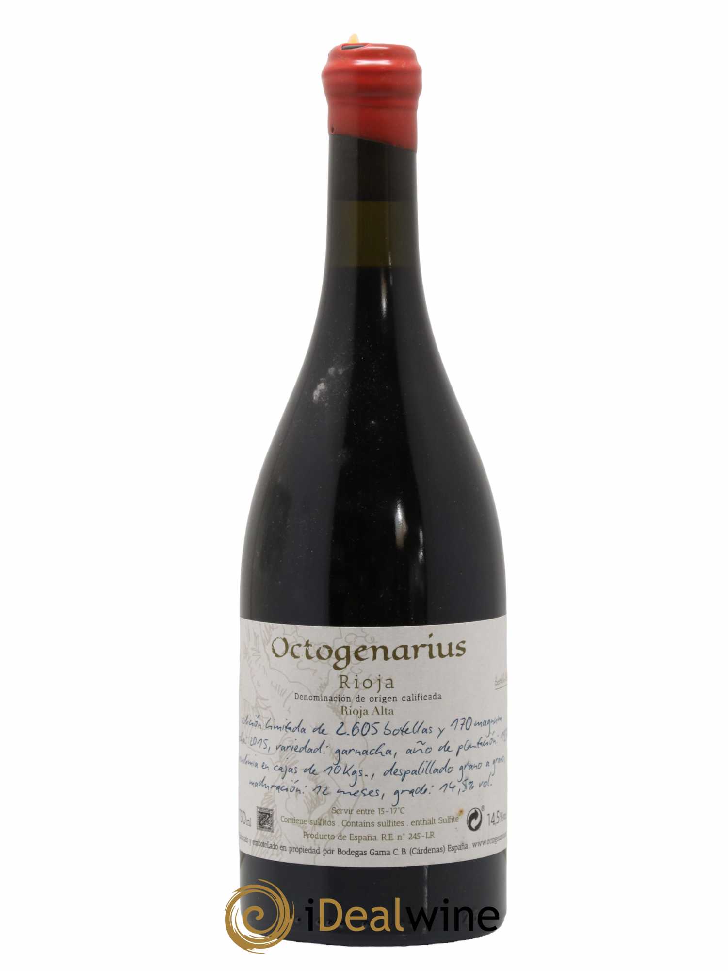 Rioja DOCA Octogenarius - Bodegas Gama 2015 - Posten von 1 Flasche - 0
