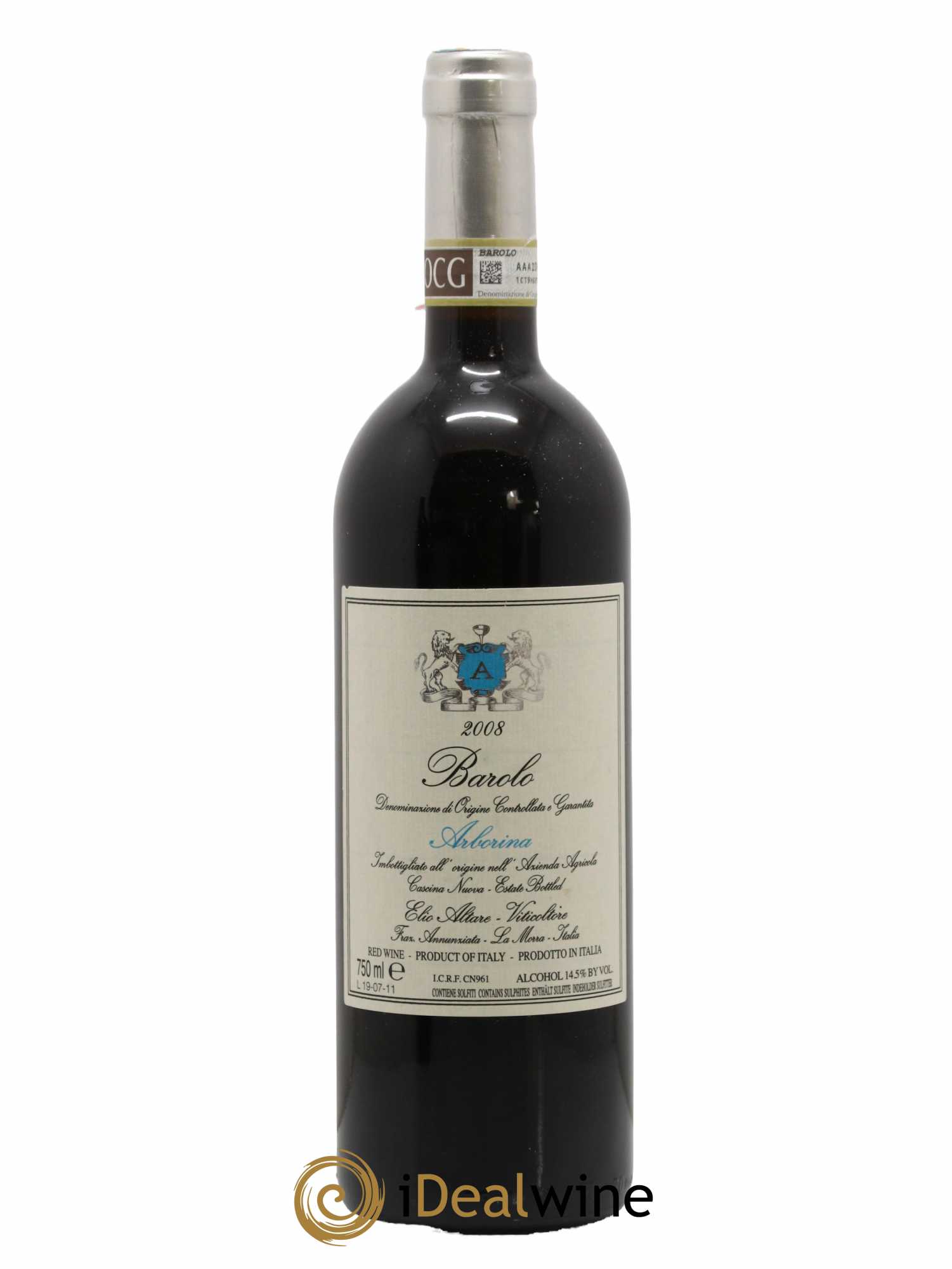 Barolo DOCG Vigneto Arborina Elio Altare 2008 - Lot de 1 bouteille - 0