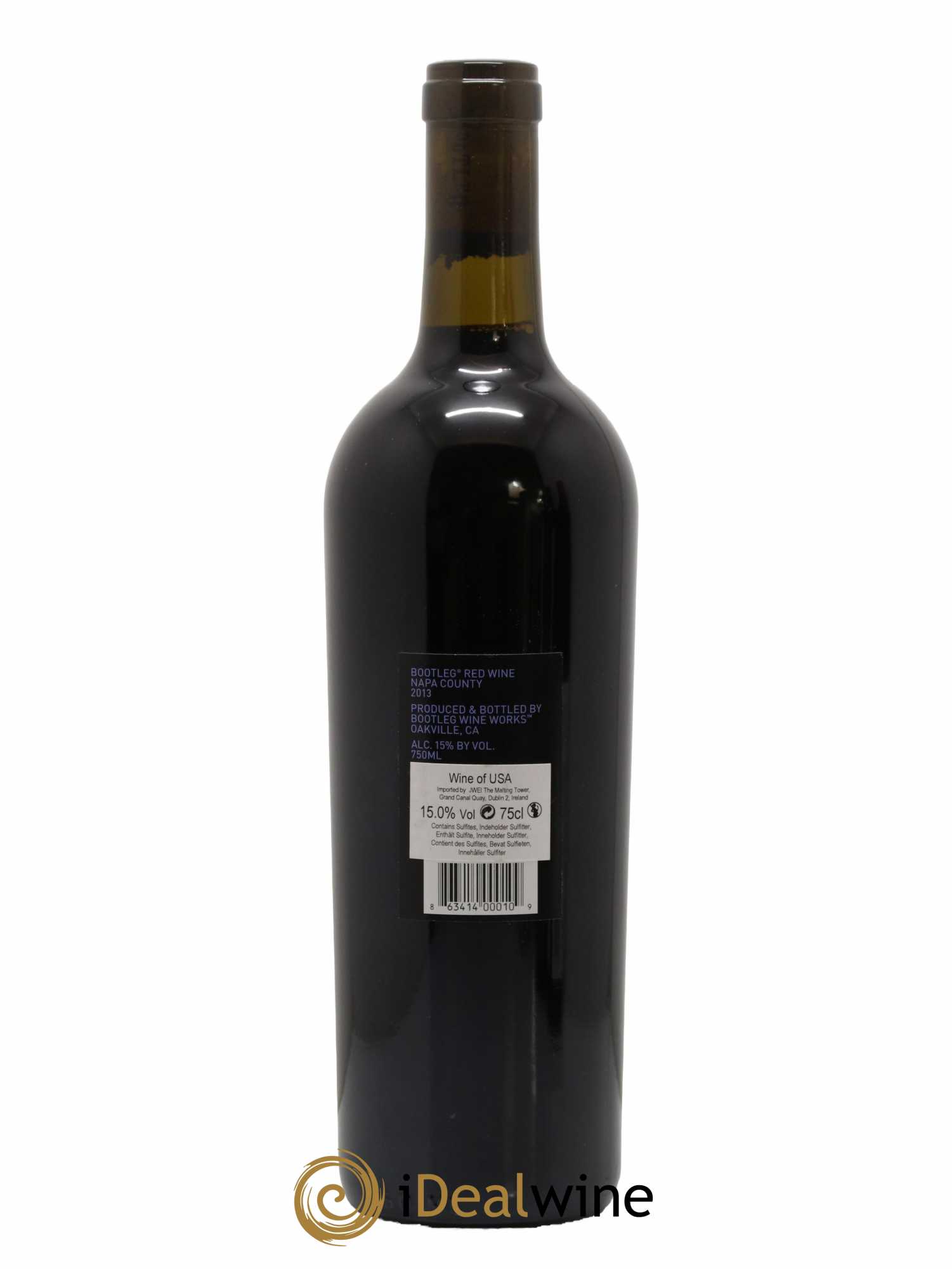 USA Napa Bootleg Wine Works 2013 - Lot de 1 bouteille - 1