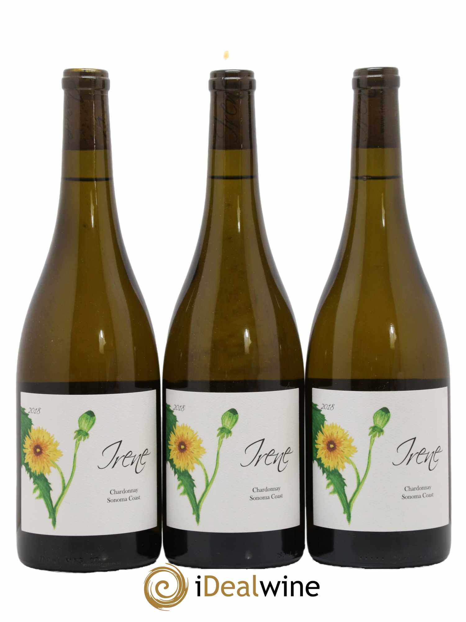 USA Sonoma Irene Chardonnay 2018 - Lot de 3 bouteilles - 0