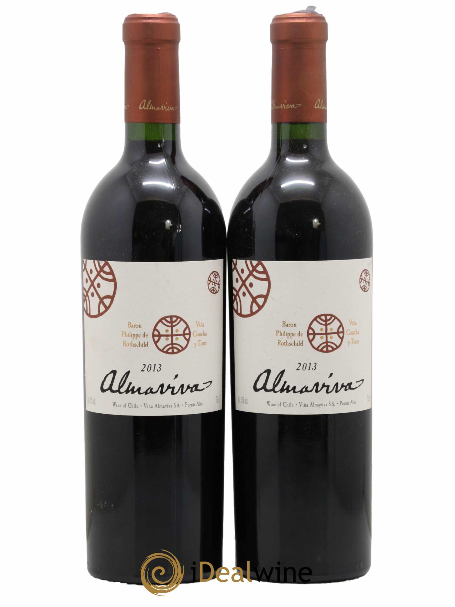 Chili Almaviva Baron P. de Rothschild Concha y Toro 2013 - Lot de 2 bouteilles - 0