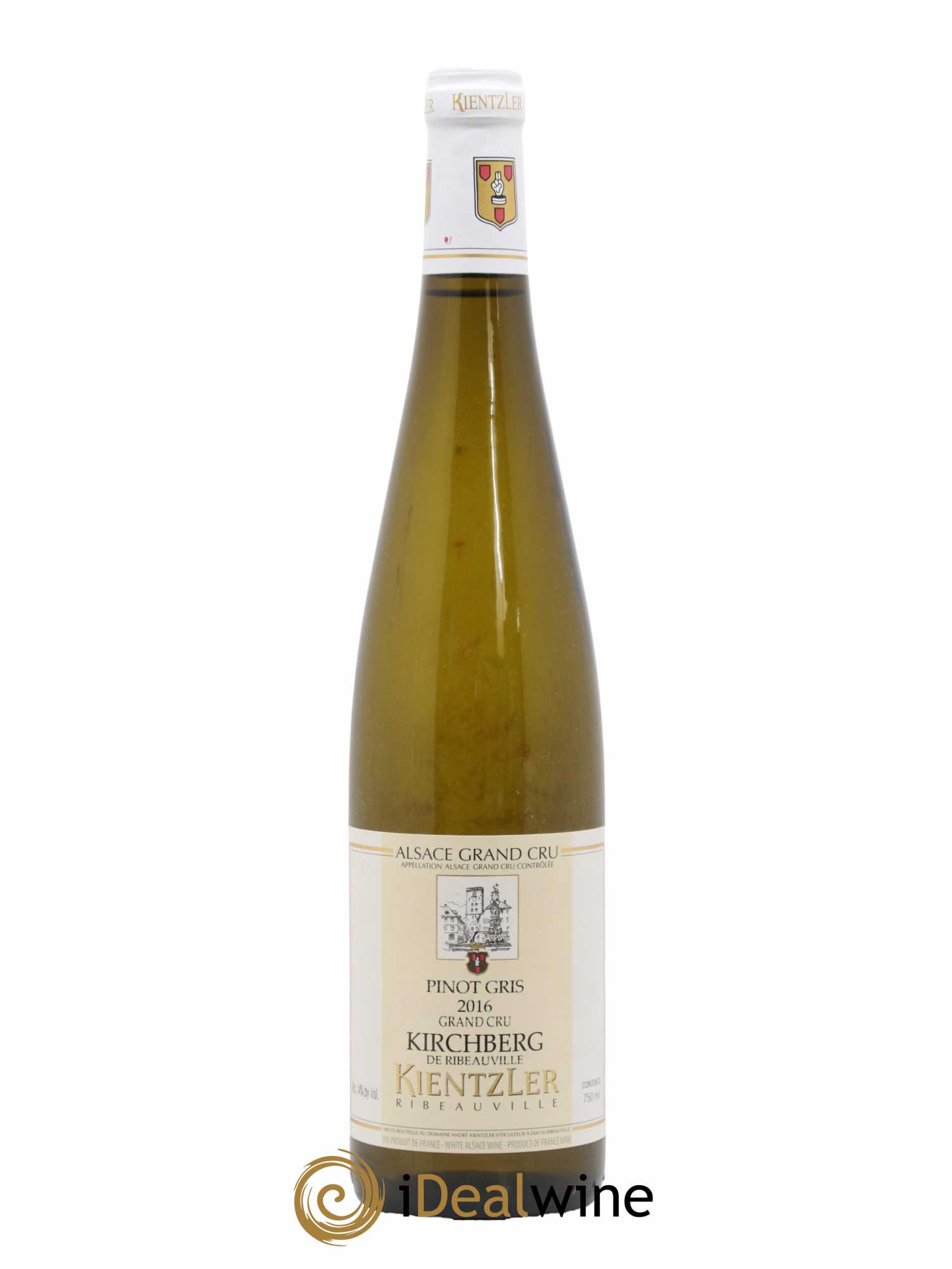 Alsace Pinot Gris Grand Cru Kirchberg De Ribeauvillé Kientzler 2016 - Lot de 1 bouteille - 0