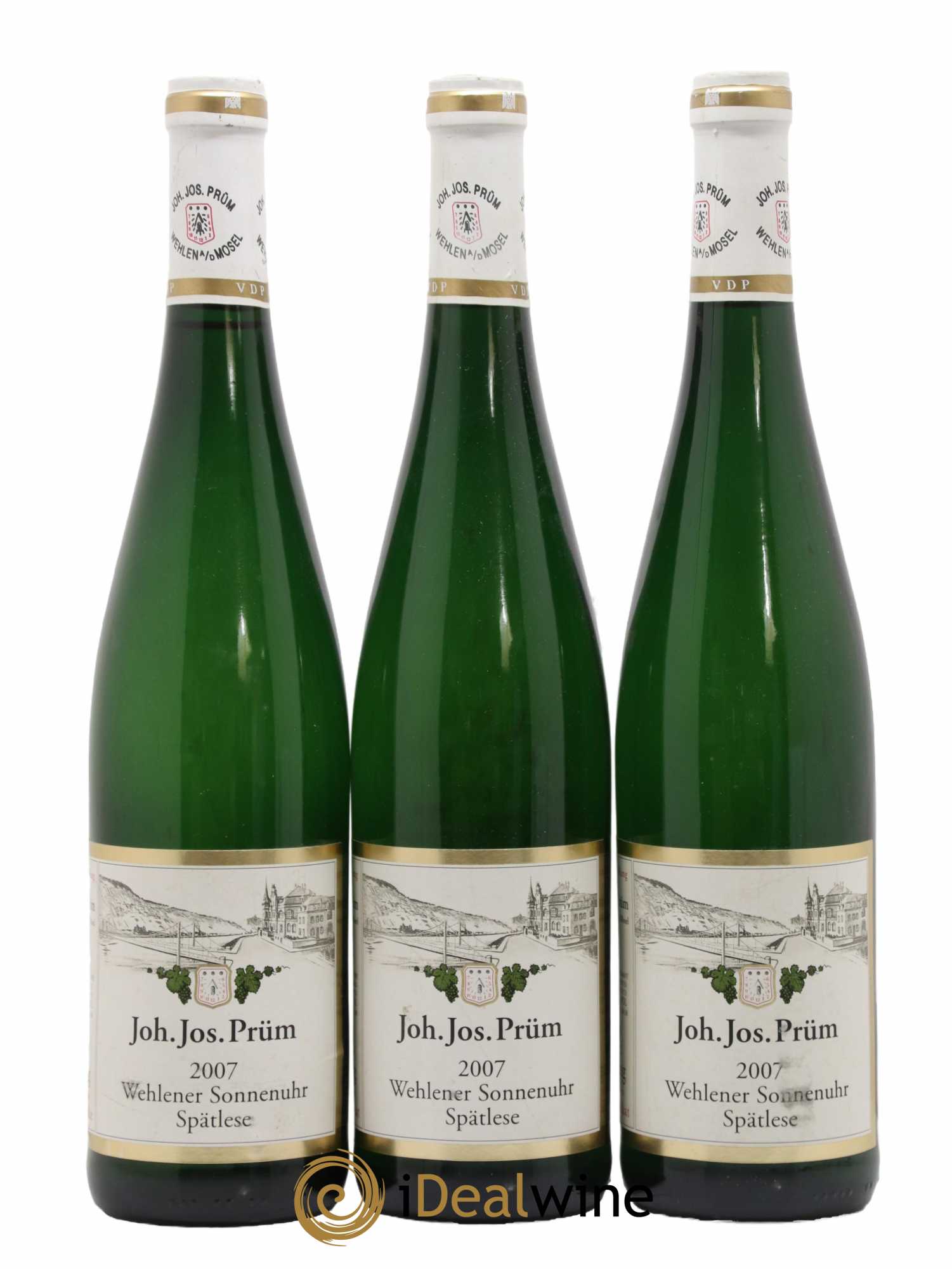 Riesling Joh. Jos. Prum Wehlener Sonnenuhr Spätlese 2007 - Lot de 3 bouteilles - 0