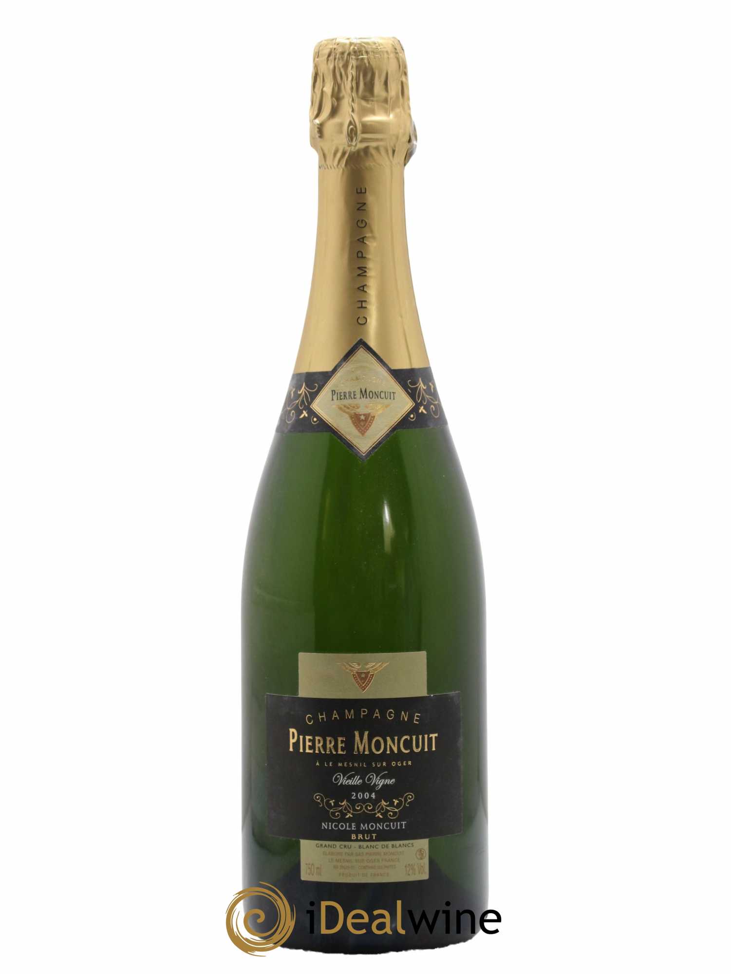 Cuvée Nicole Moncuit Vieilles Vignes Brut Pierre Moncuit 2004 - Lot de 1 bouteille - 0