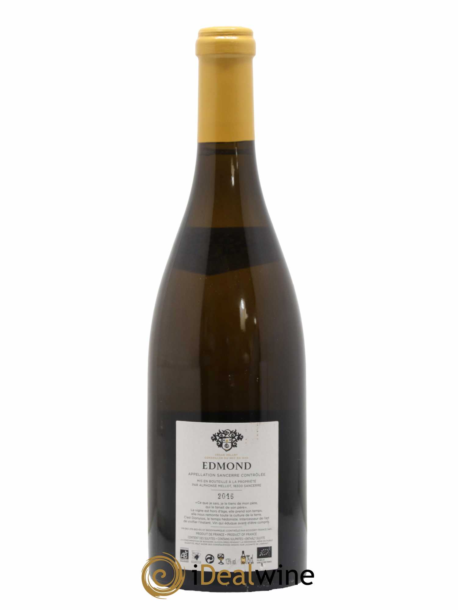 Sancerre Cuvée Edmond Alphonse Mellot 2016 - Lot de 1 bouteille - 1
