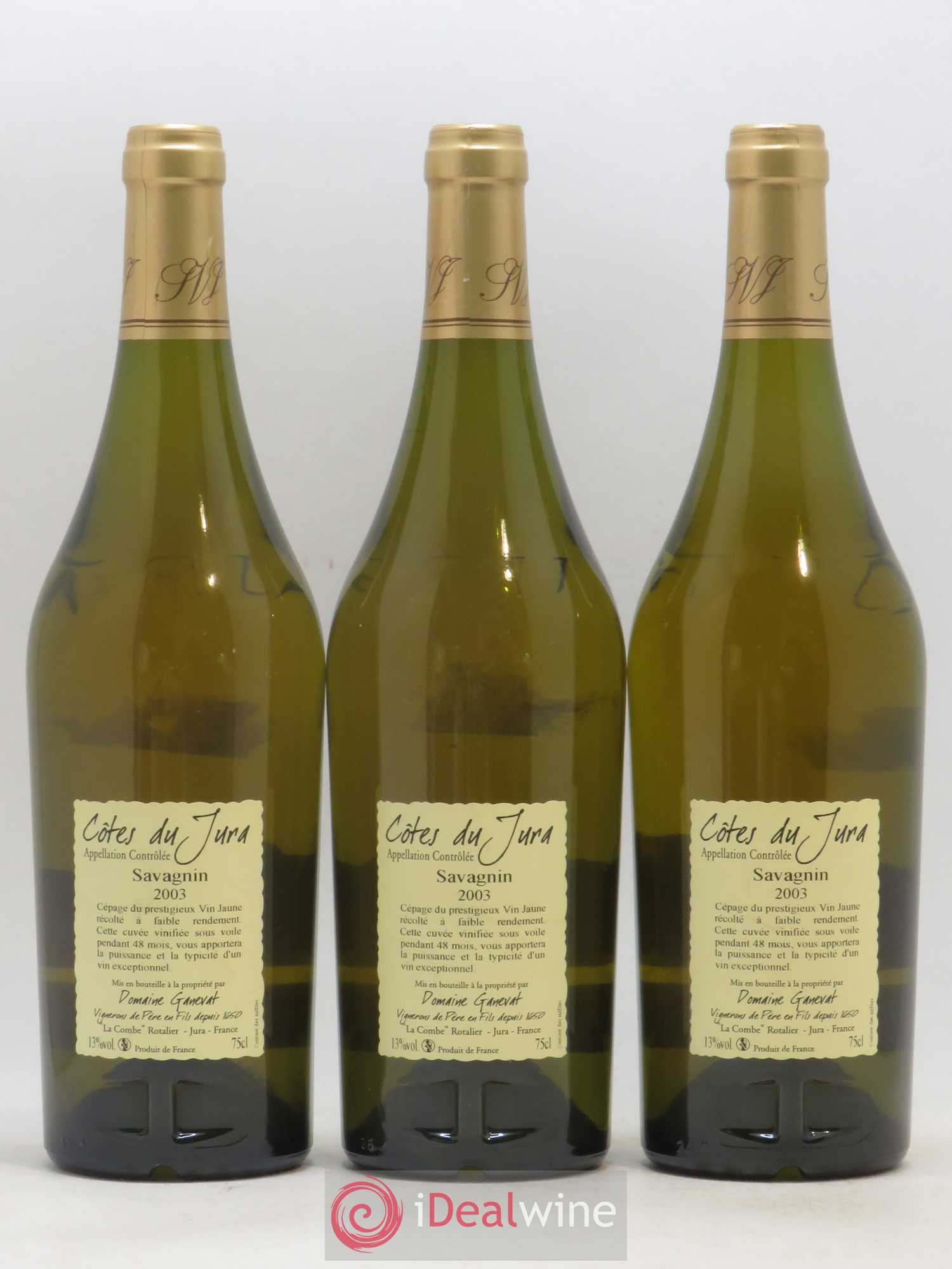 Côtes du Jura Cuvée Prestige Jean-François Ganevat (Domaine) 2003 - Lot de 3 bouteilles - 1