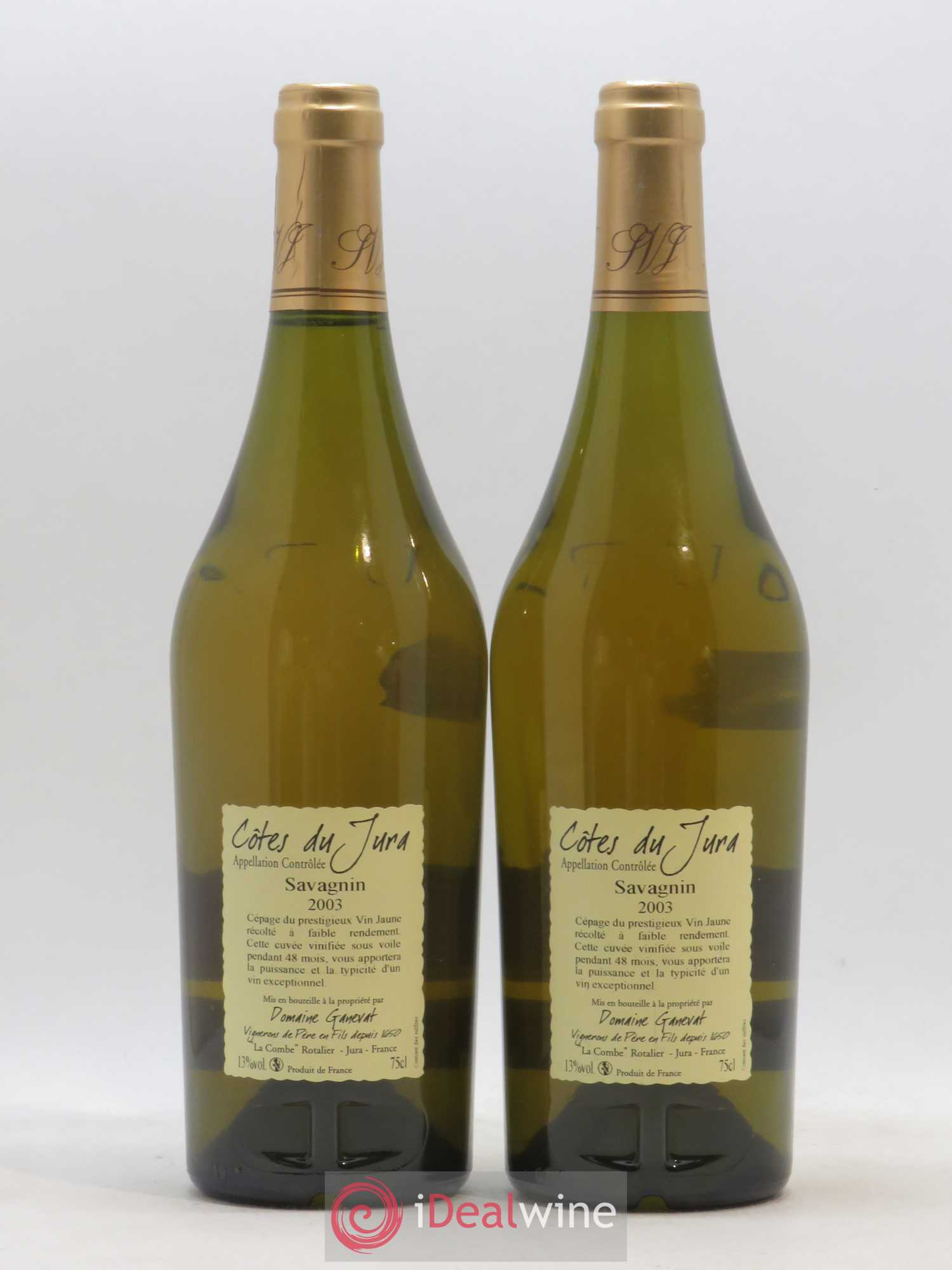 Côtes du Jura Cuvée Prestige Jean-François Ganevat (Domaine) 2003 - Lot de 2 bouteilles - 1