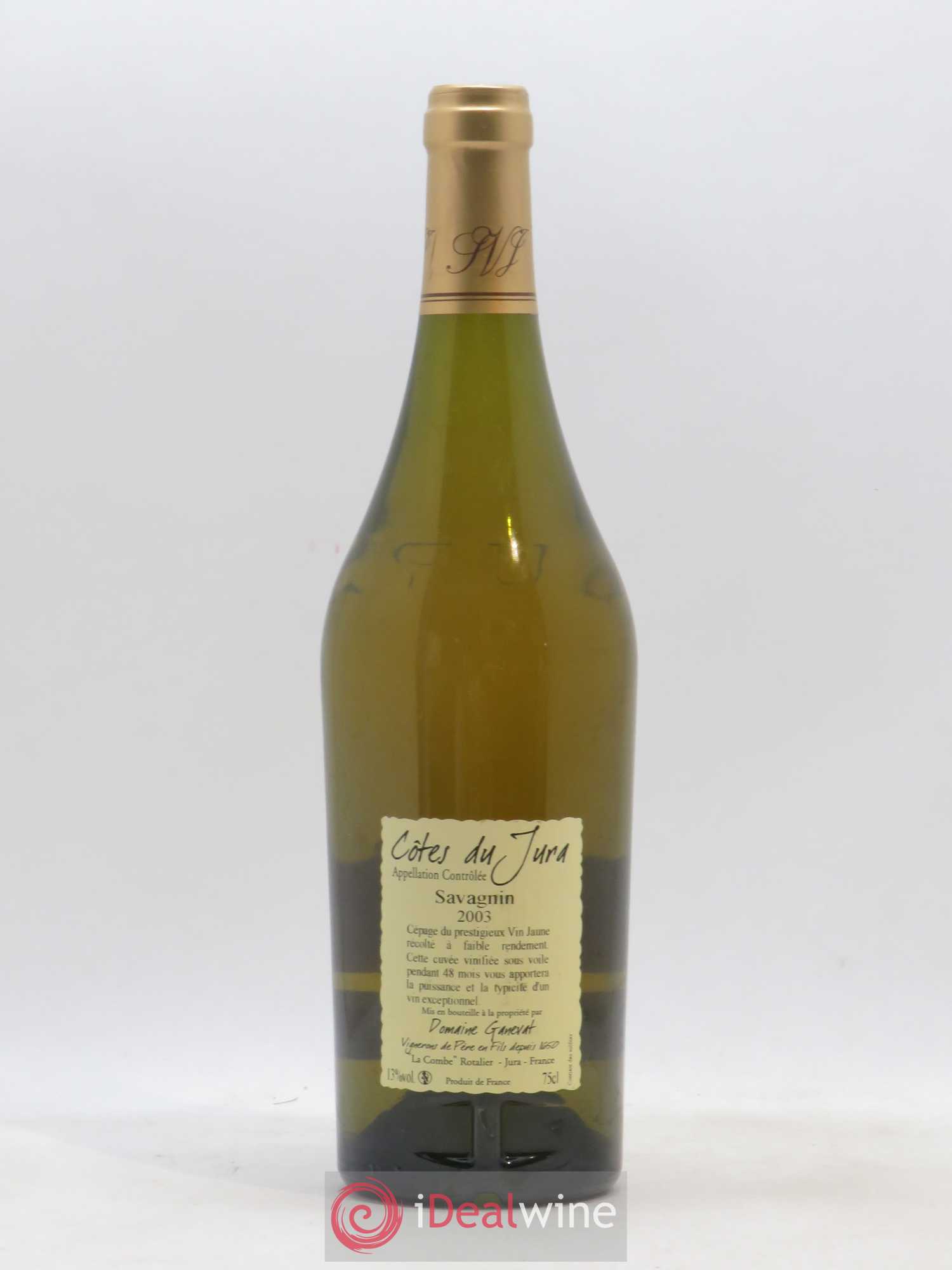 Côtes du Jura Cuvée Prestige Jean-François Ganevat (Domaine) 2003 - Lot de 1 bouteille - 1