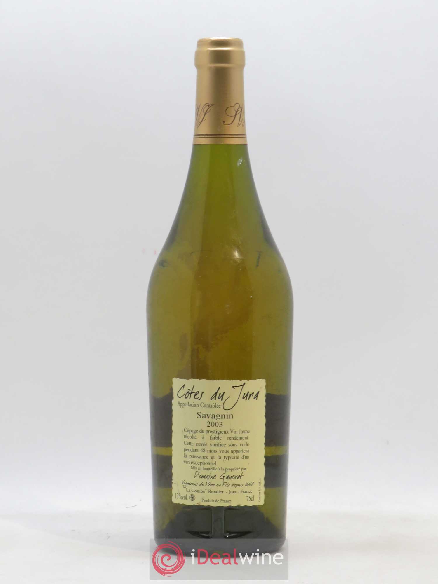 Côtes du Jura Cuvée Prestige Jean-François Ganevat (Domaine) 2003 - Lot de 1 bouteille - 1