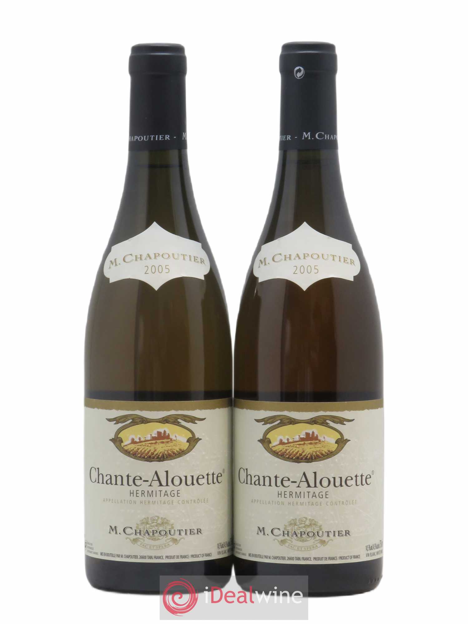 Hermitage Chante Alouette Chapoutier 2005 - Lot de 2 bouteilles - 0
