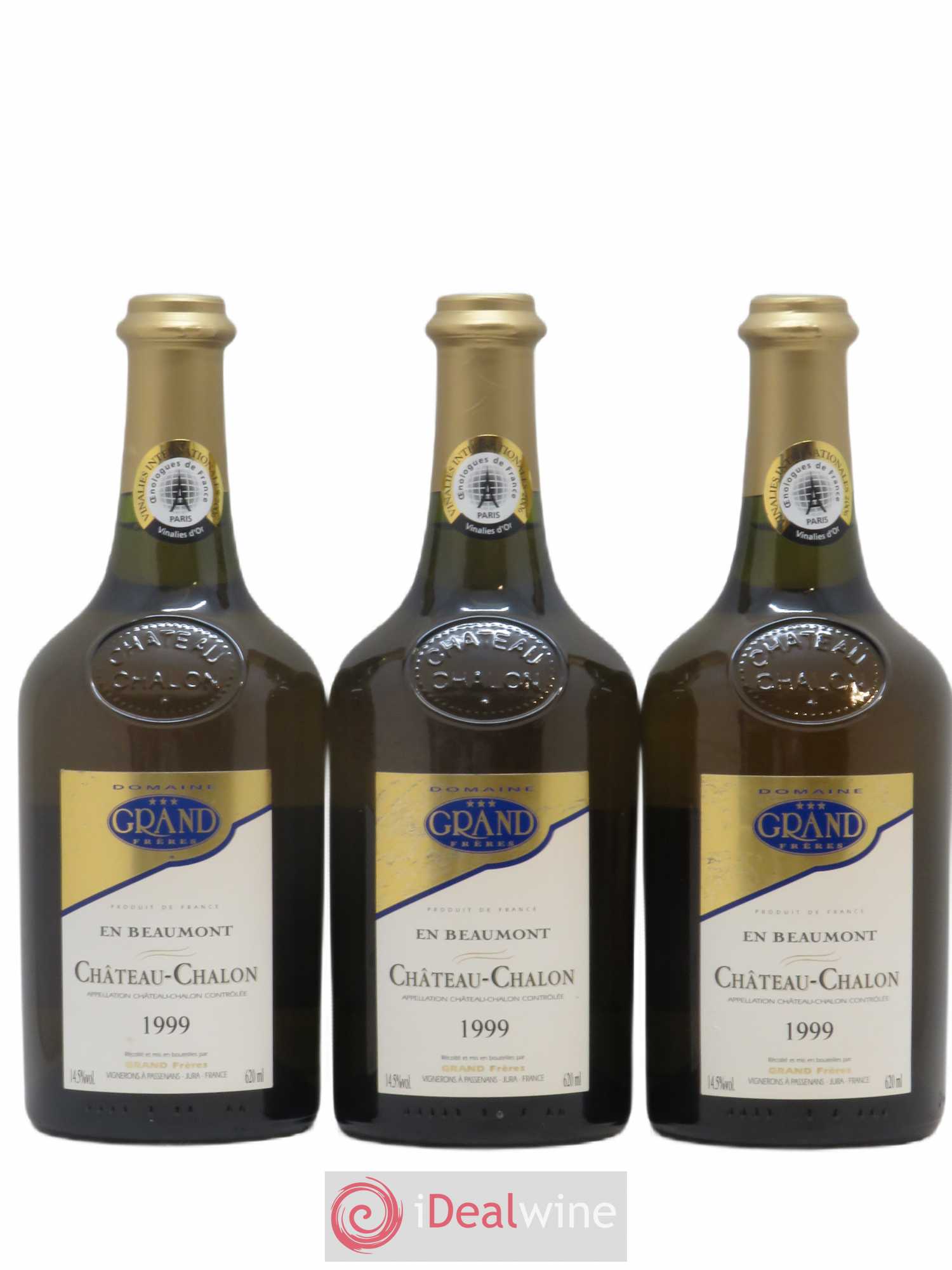 Château-Chalon En Beaumont Domaine Grand Frères 1999 - Posten von 3 Flaschen - 0