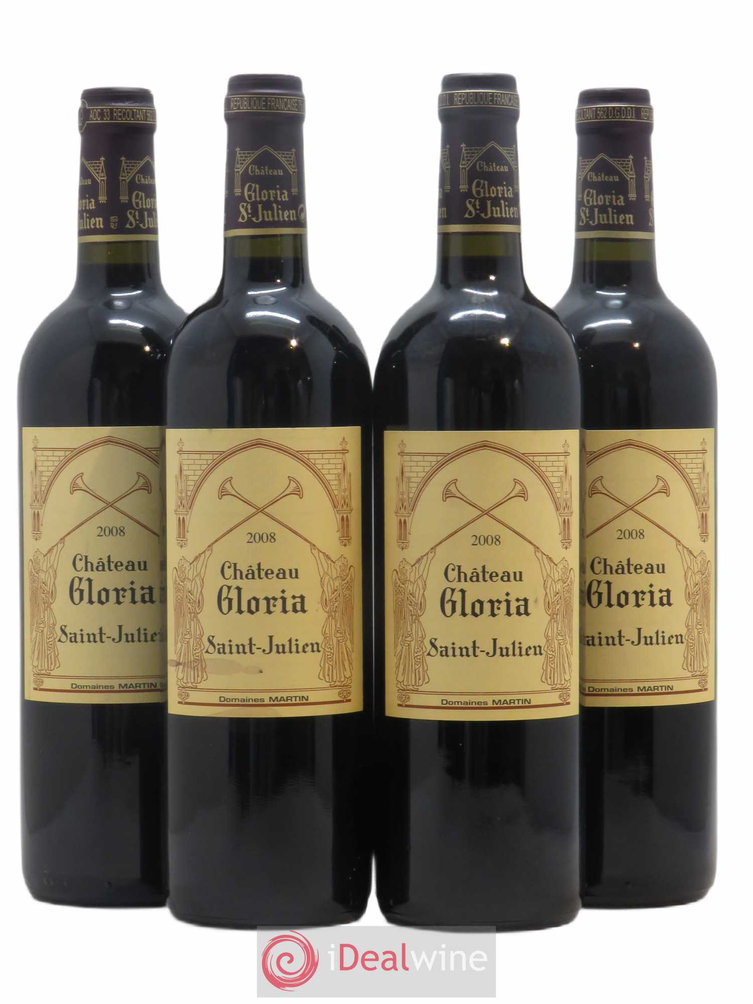 Château Gloria 2008 - Posten von 4 Flaschen - 0