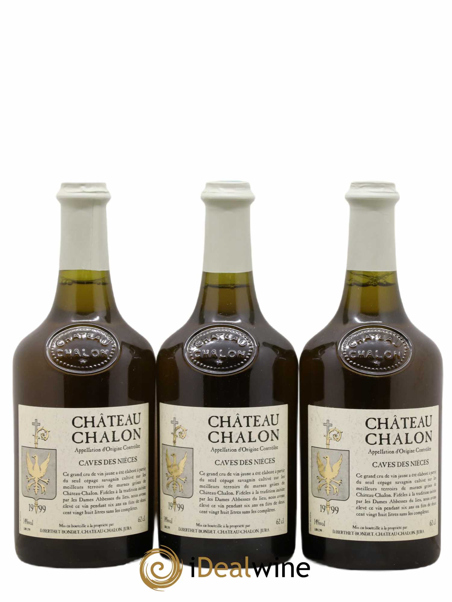 Château-Chalon Caves Des Nieces Berthet Bondet 1999 - Posten von 3 Flaschen - 0