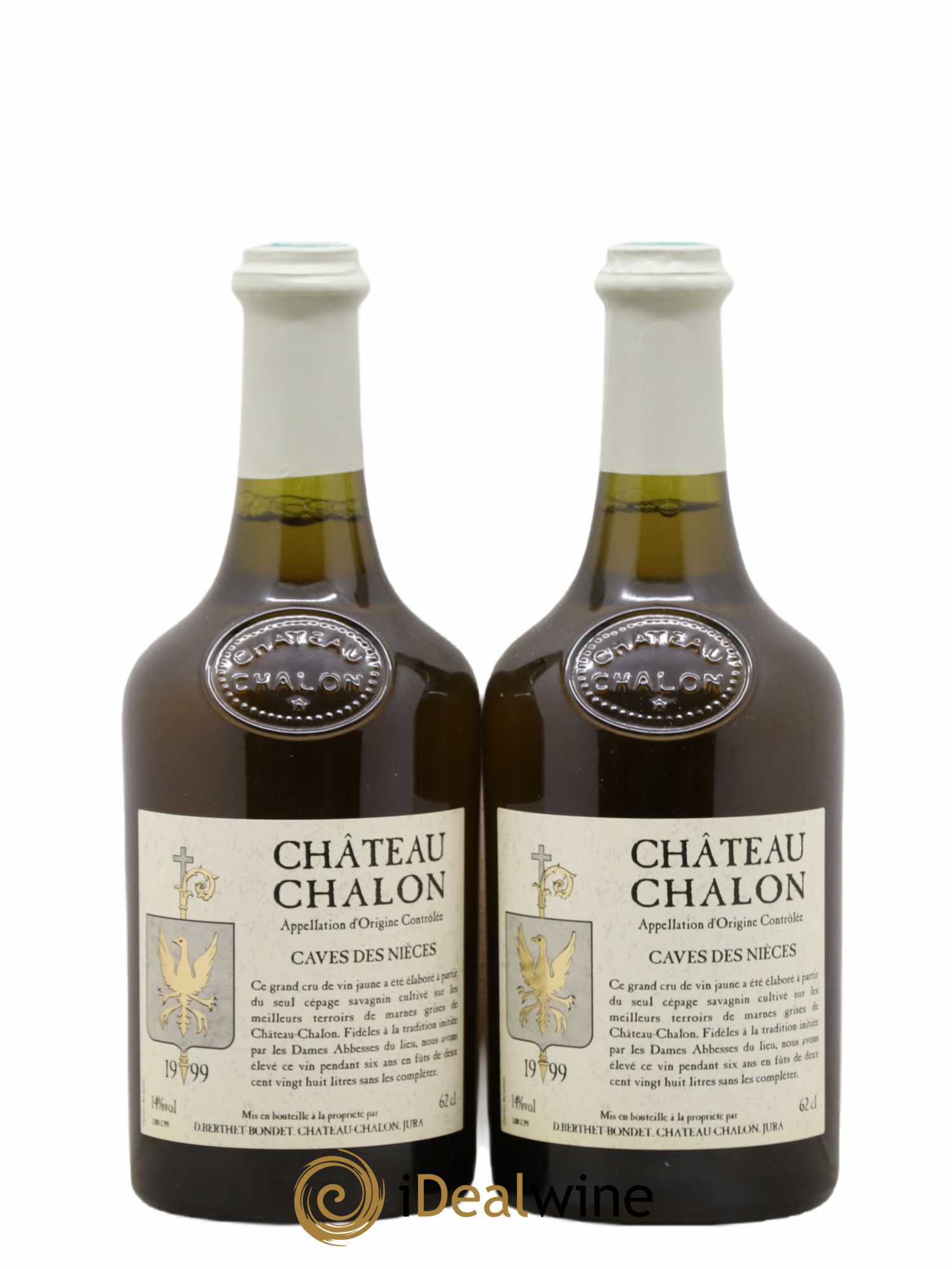 Château-Chalon Caves Des Nieces Berthet Bondet 1999 - Posten von 2 Flaschen - 0