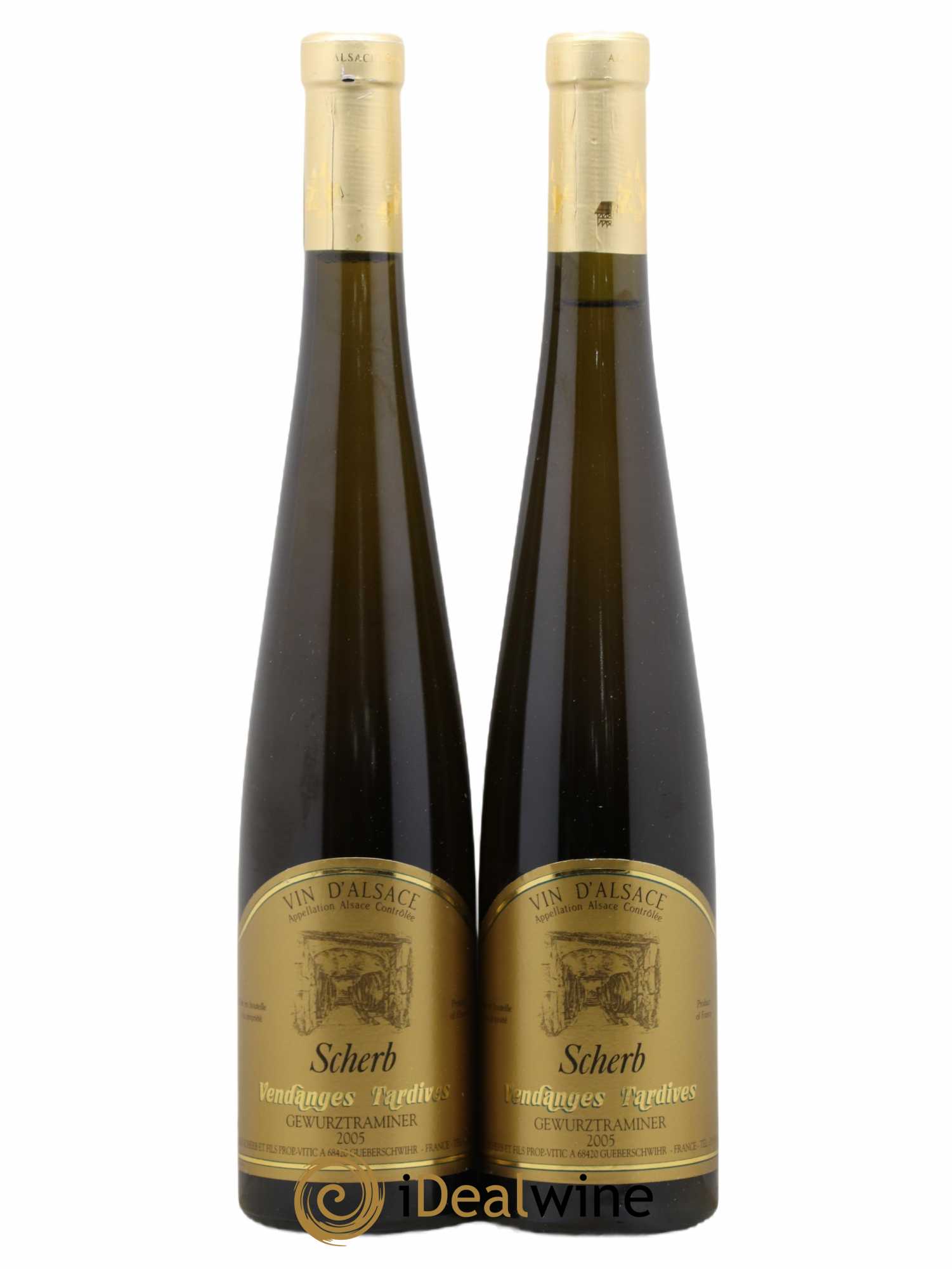 Gewurztraminer Vendanges Tardives Scherb 50Cl 2005 - Lotto di 2 bottiglie - 0