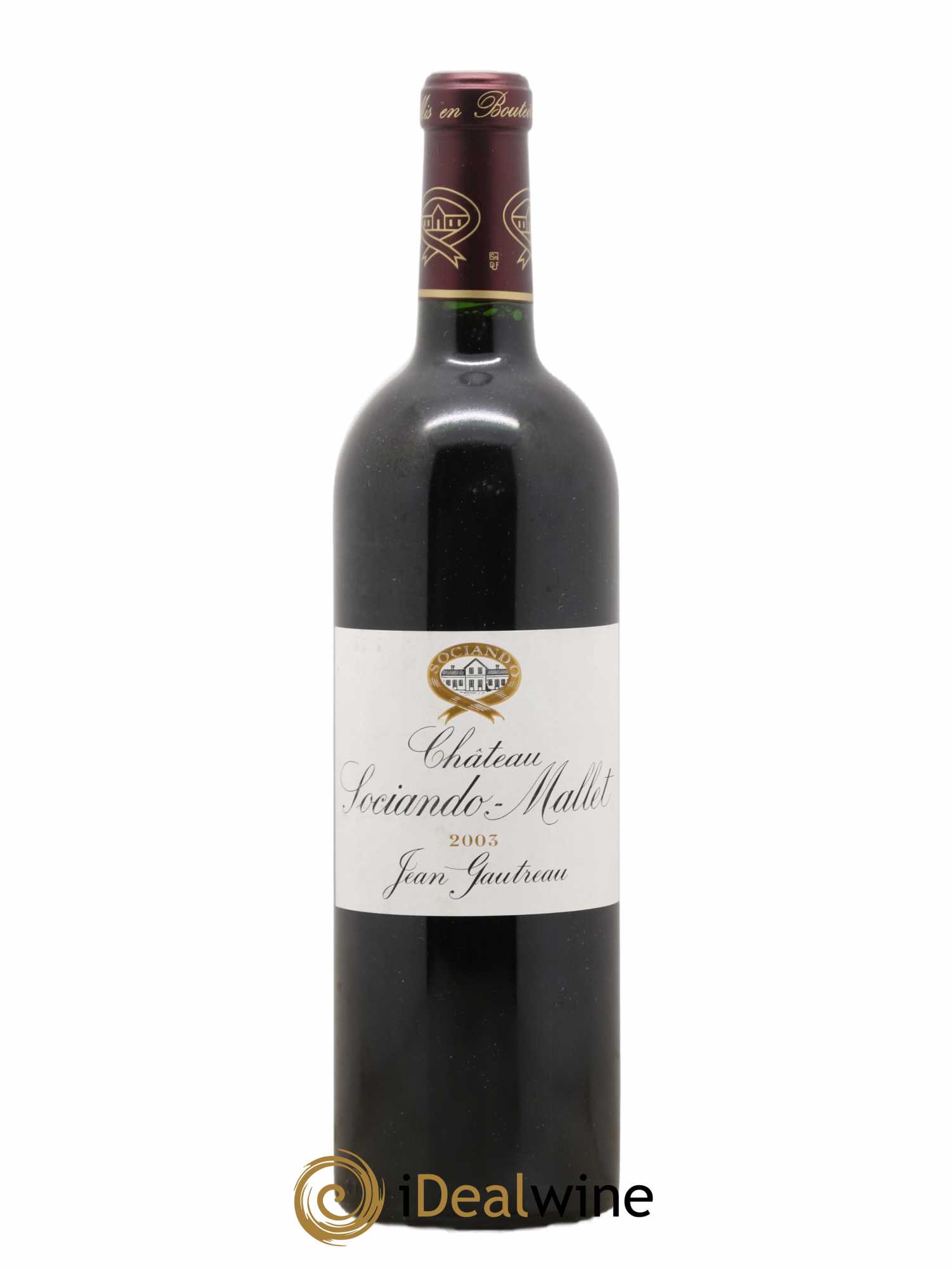 Château Sociando Mallet 2003 - Lot de 1 bouteille - 0