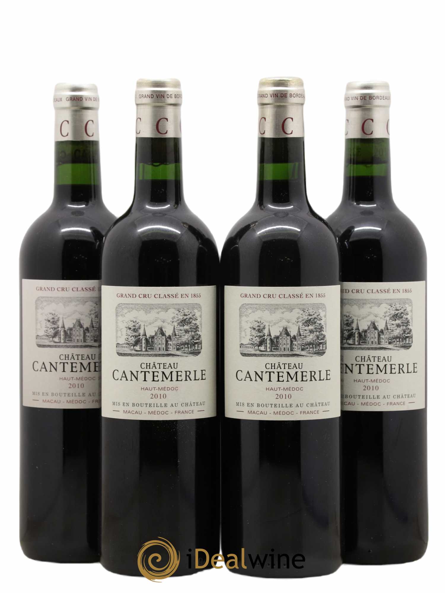Château Cantemerle 5ème Grand Cru Classé 2010 - Lot de 4 bouteilles - 0