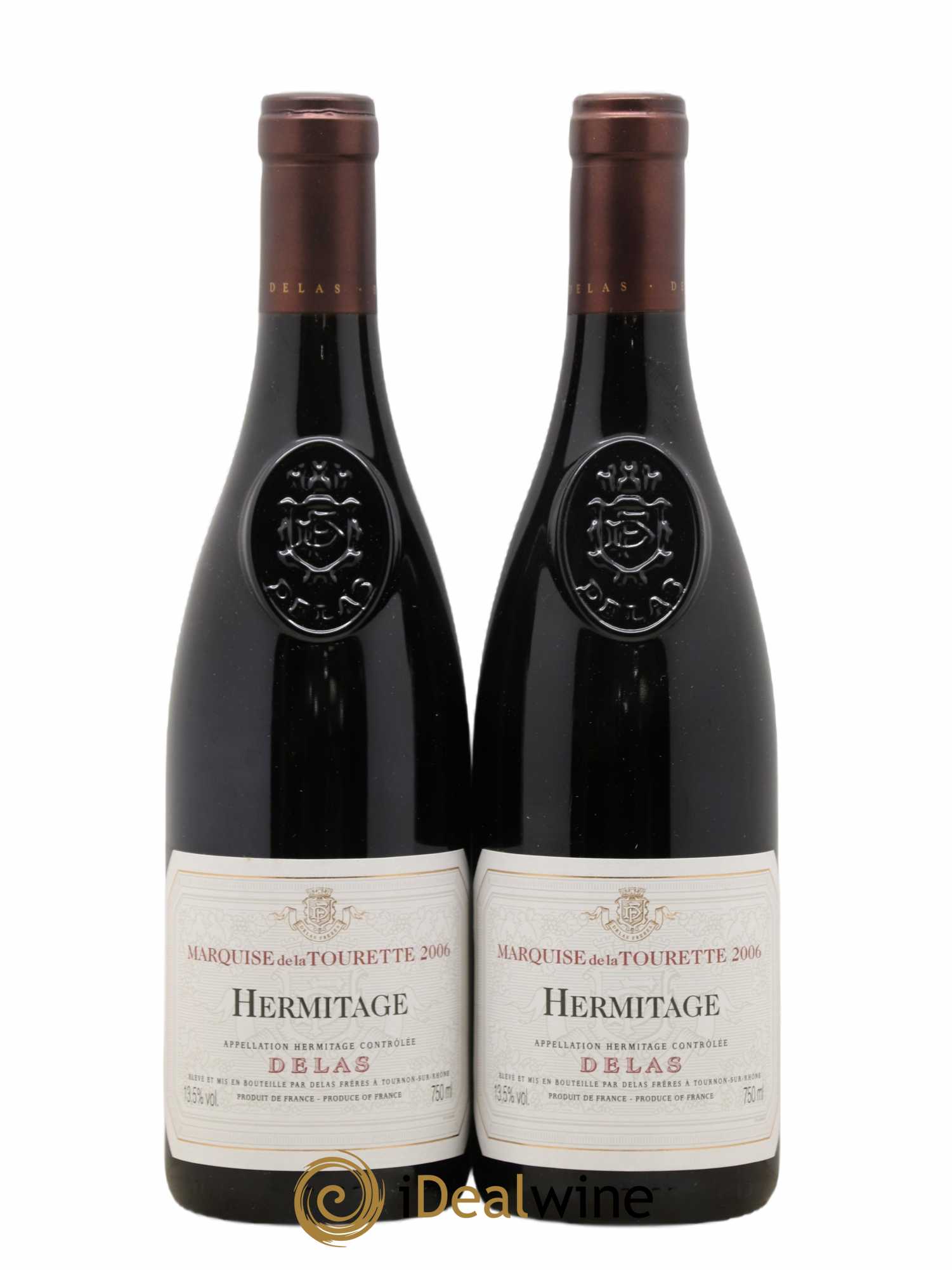Hermitage Marquise de la Tourette Delas Frères 2006 - Lot de 2 bouteilles - 0