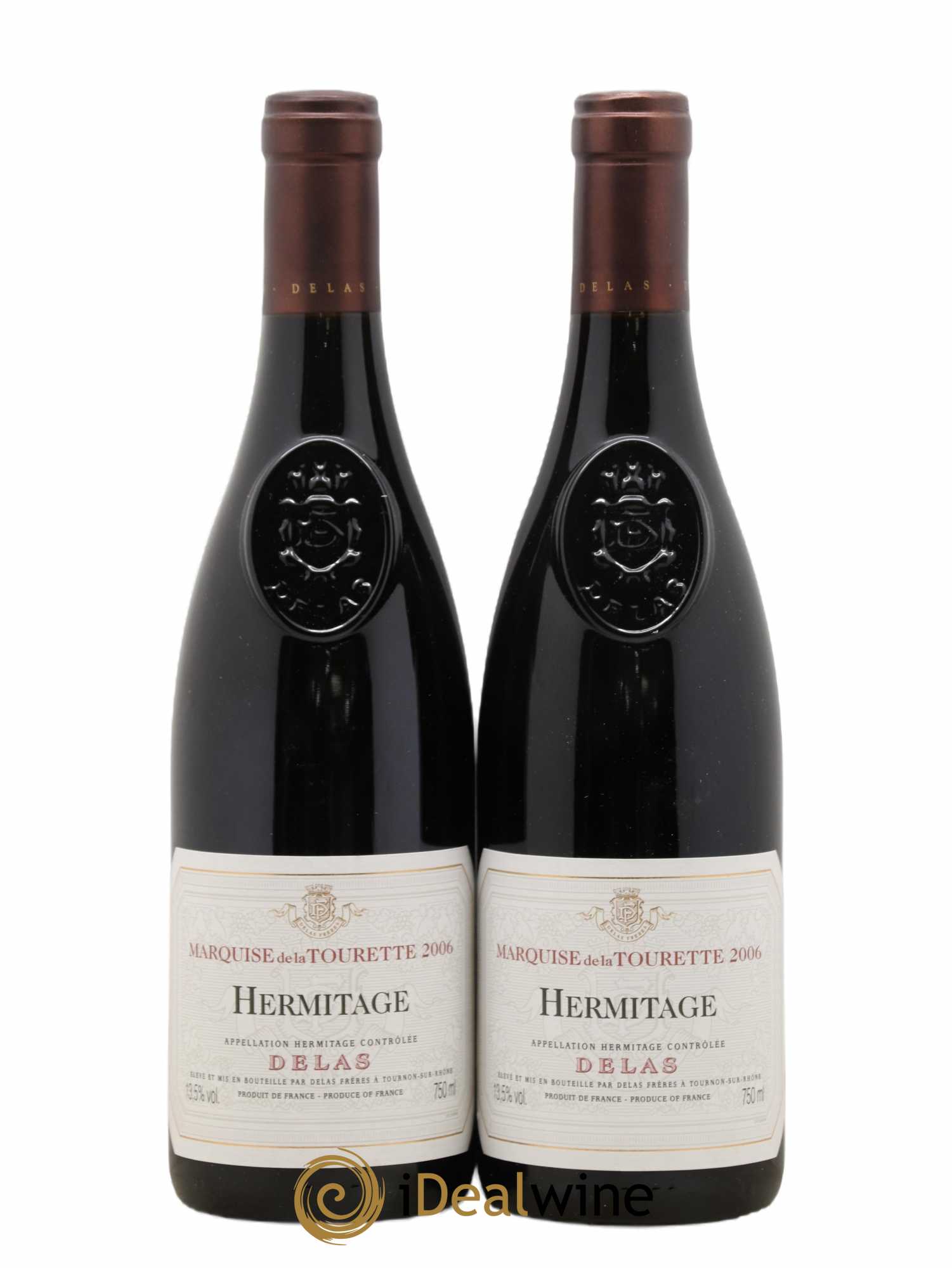 Hermitage Marquise de la Tourette Delas Frères 2006 - Lot de 2 bouteilles - 0
