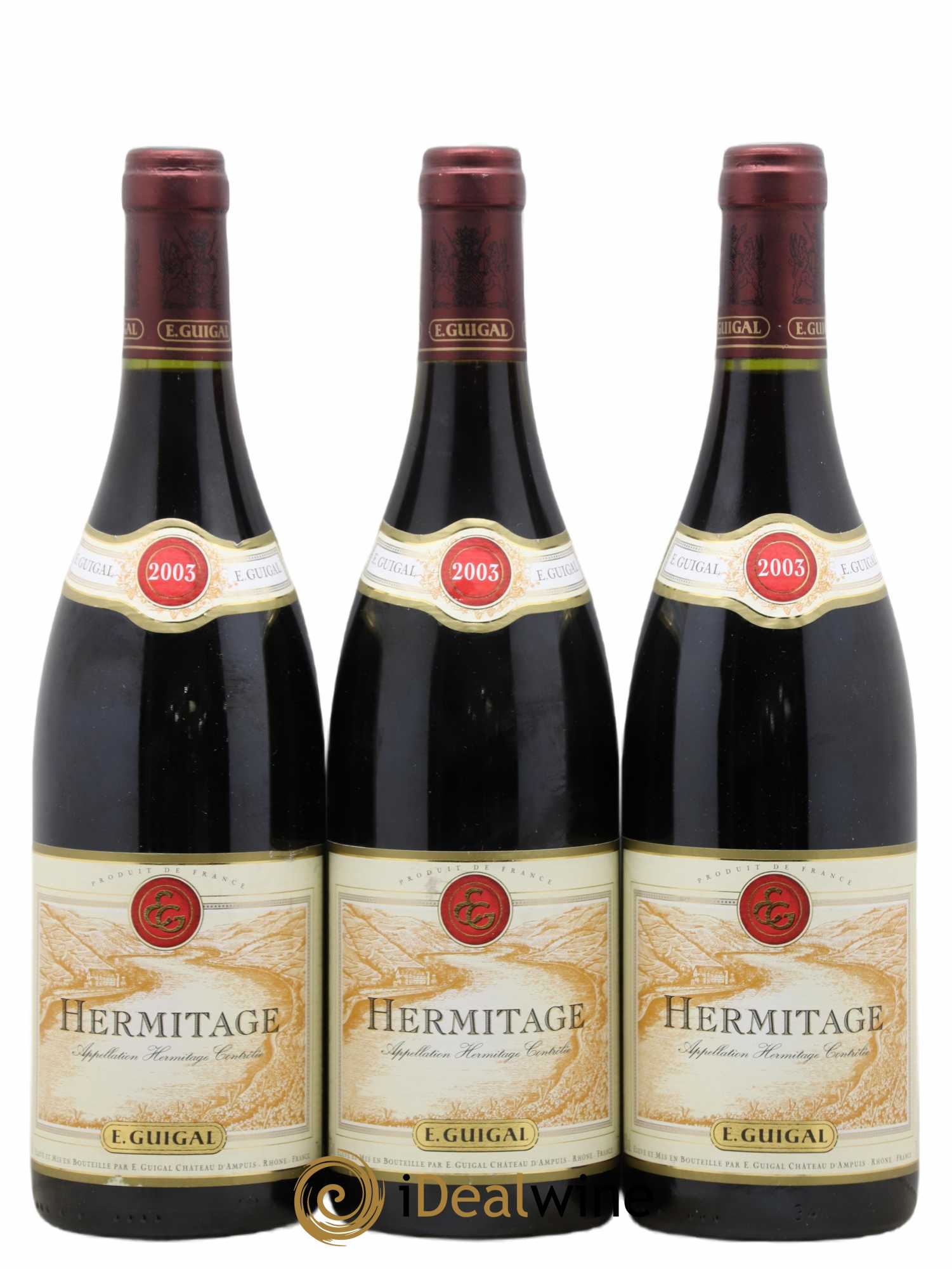 Hermitage Guigal 2003 - Lot de 3 bouteilles - 0