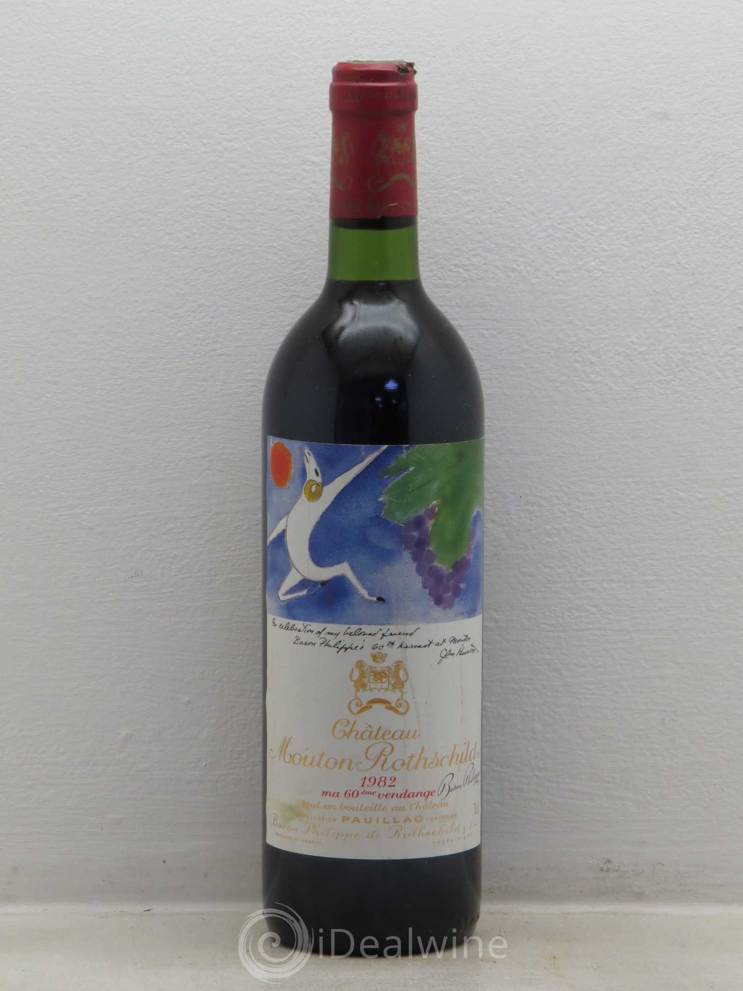 Château Mouton Rothschild 1er Grand Cru Classé 1982 - Lot de 1 bouteille - 0
