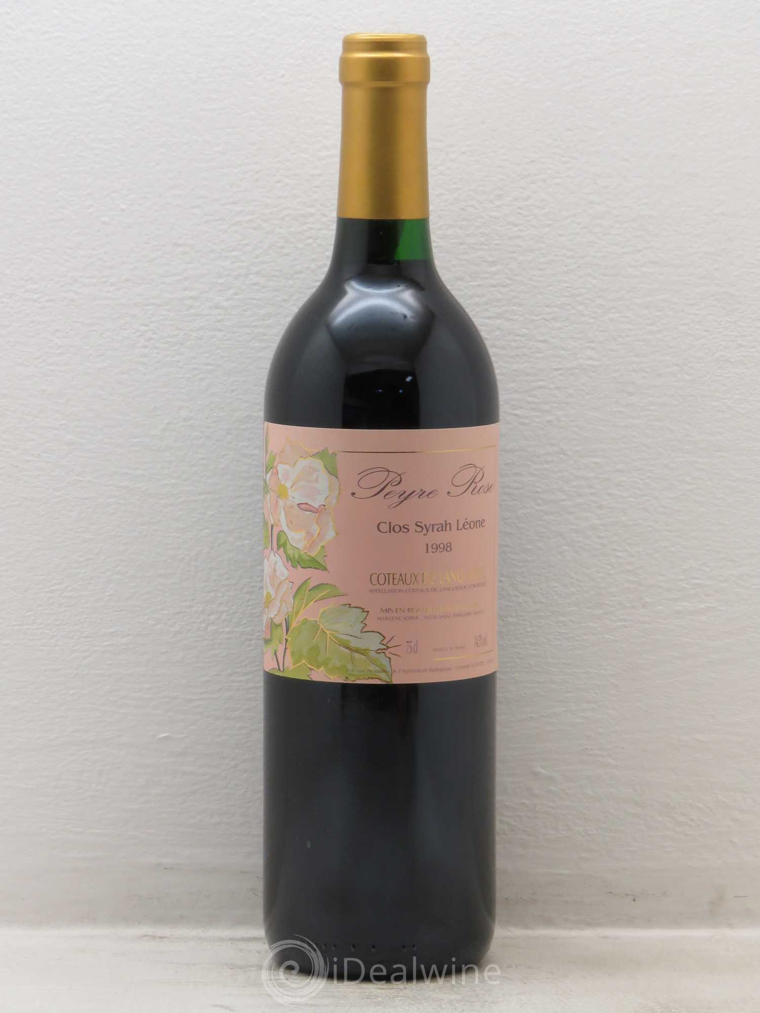 Coteaux du Languedoc Domaine Peyre Rose Belle Léone (anciennement Syrah Léone) Marlène Soria 1998 - Lot de 1 bouteille - 0