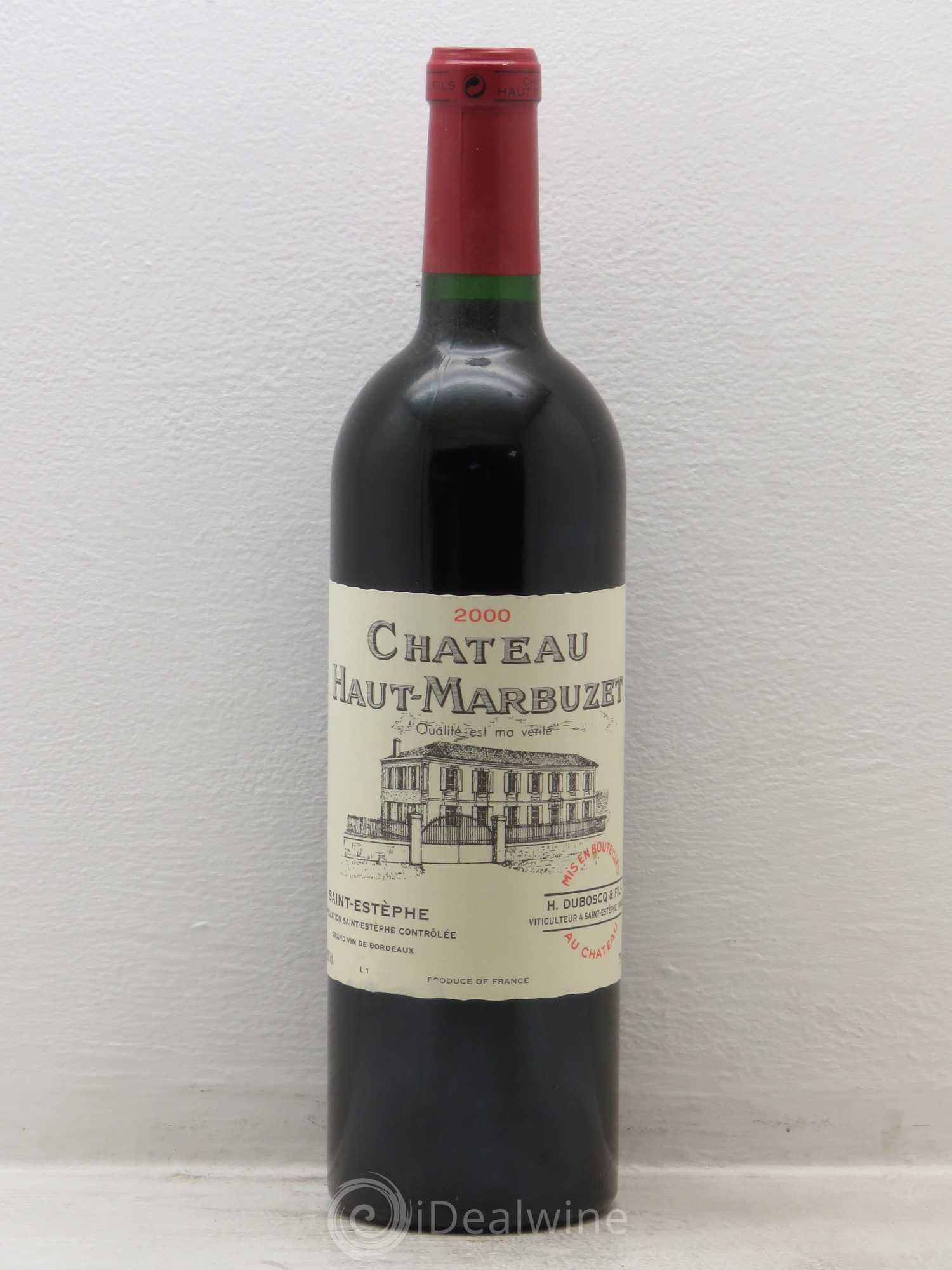 Château Haut Marbuzet 2000 - Lot de 12 bouteilles - 0