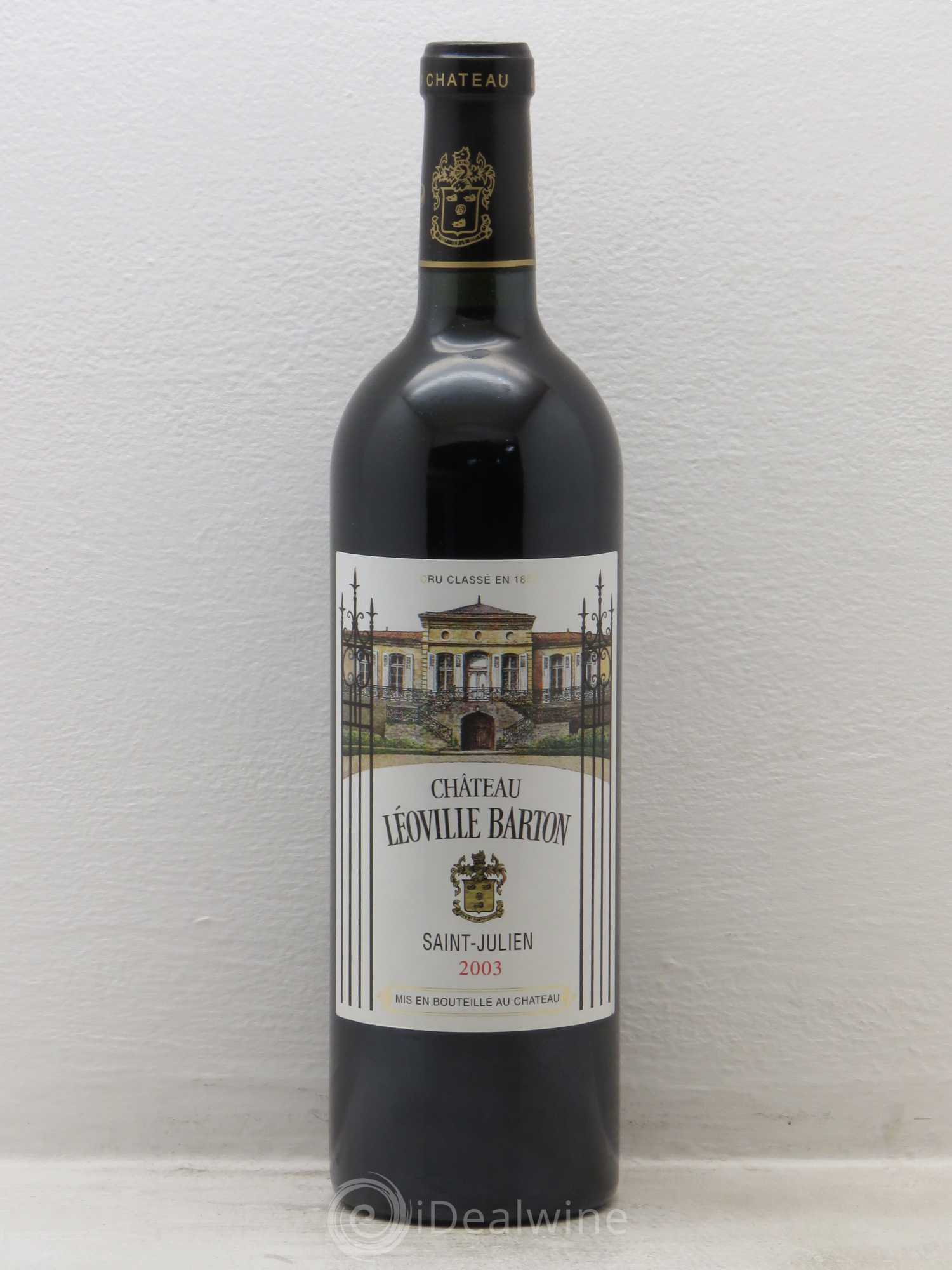 Château Léoville Barton 2ème Grand Cru Classé 2003 - Lot de 6 bouteilles - 0