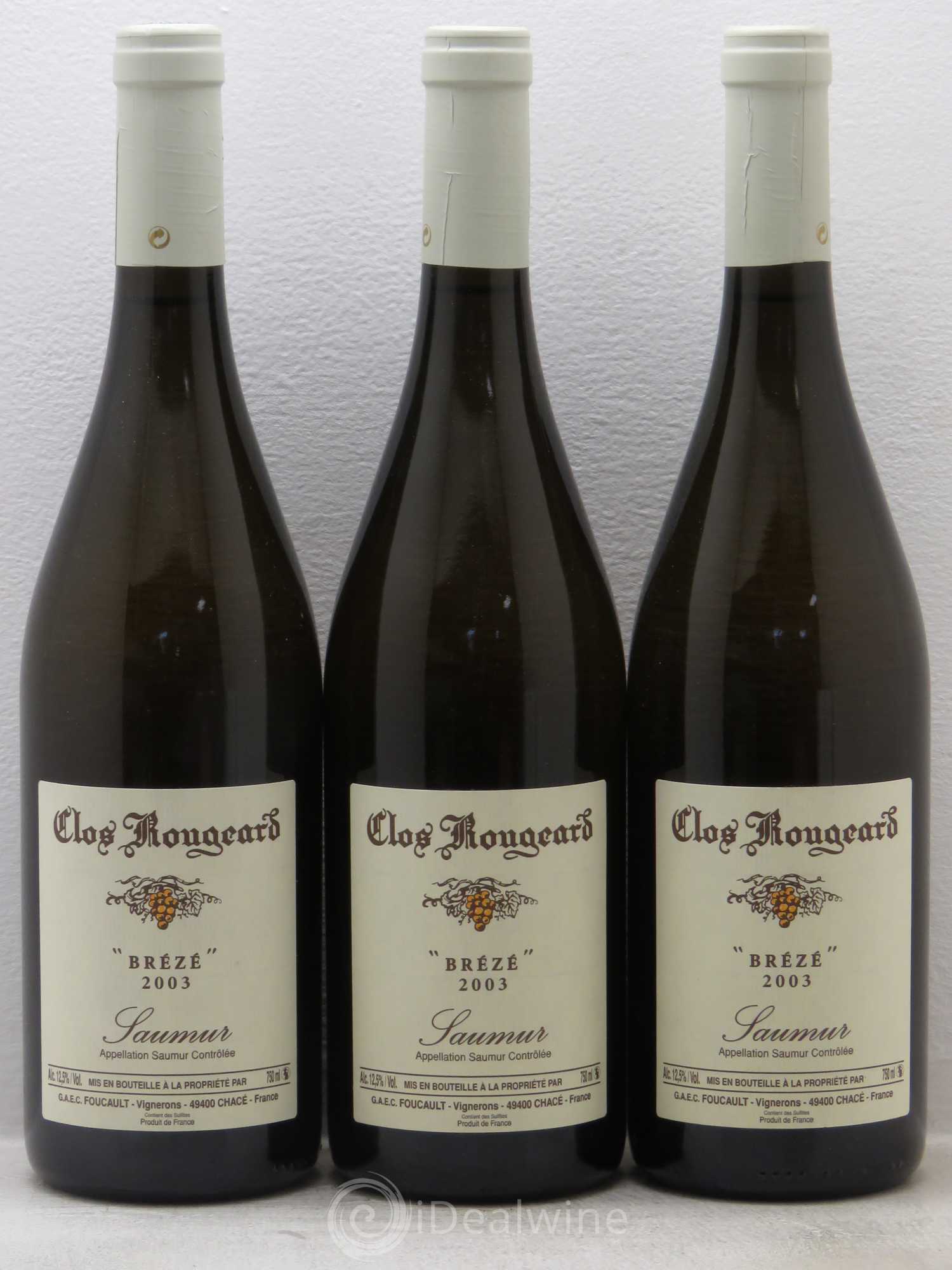 Saumur Brézé Clos Rougeard 2003 - Posten von 3 Flaschen - 0