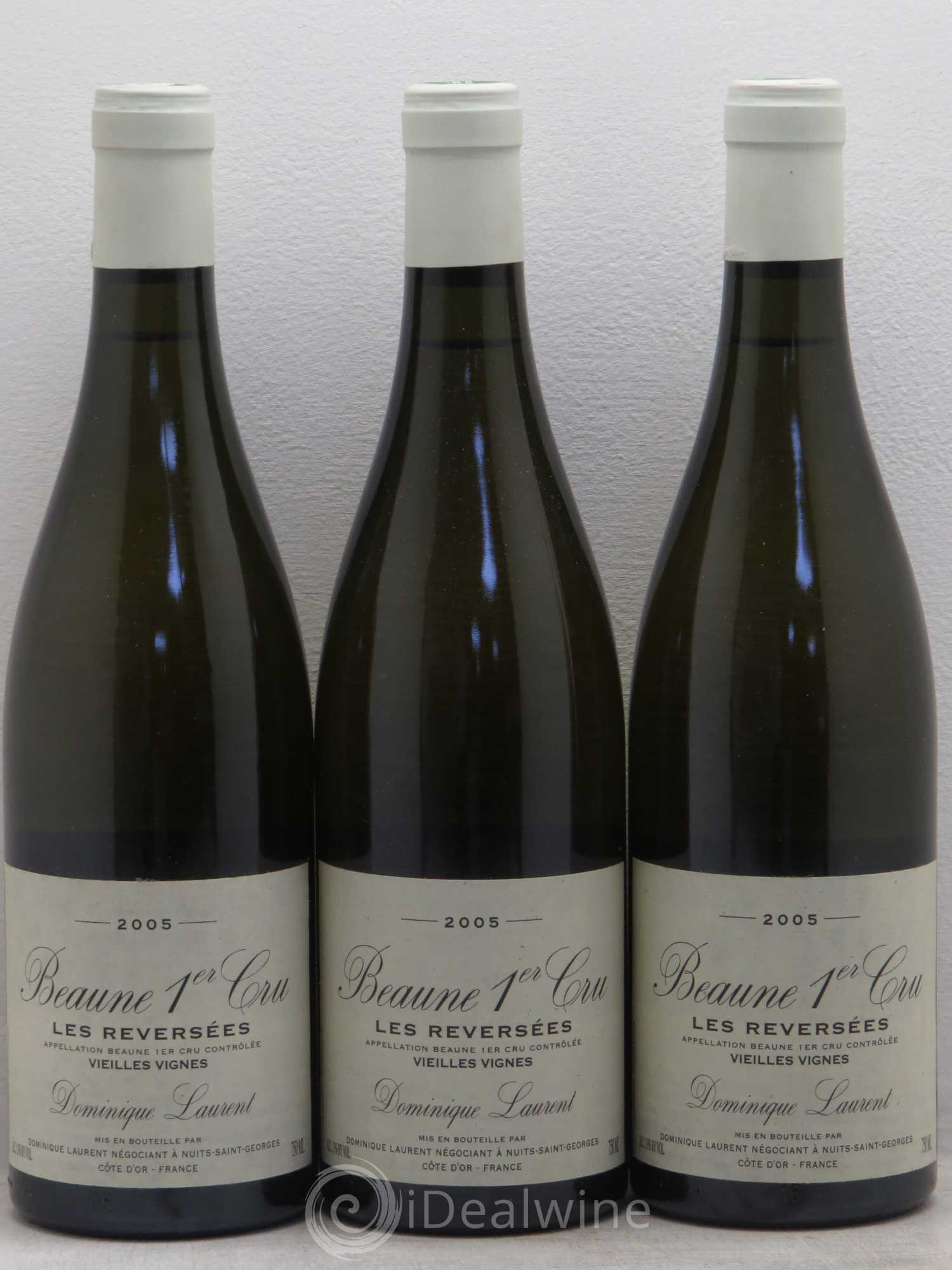 Beaune 1er Cru Les Reversées Dominique Laurent 2005 - Posten von 3 Flaschen - 0
