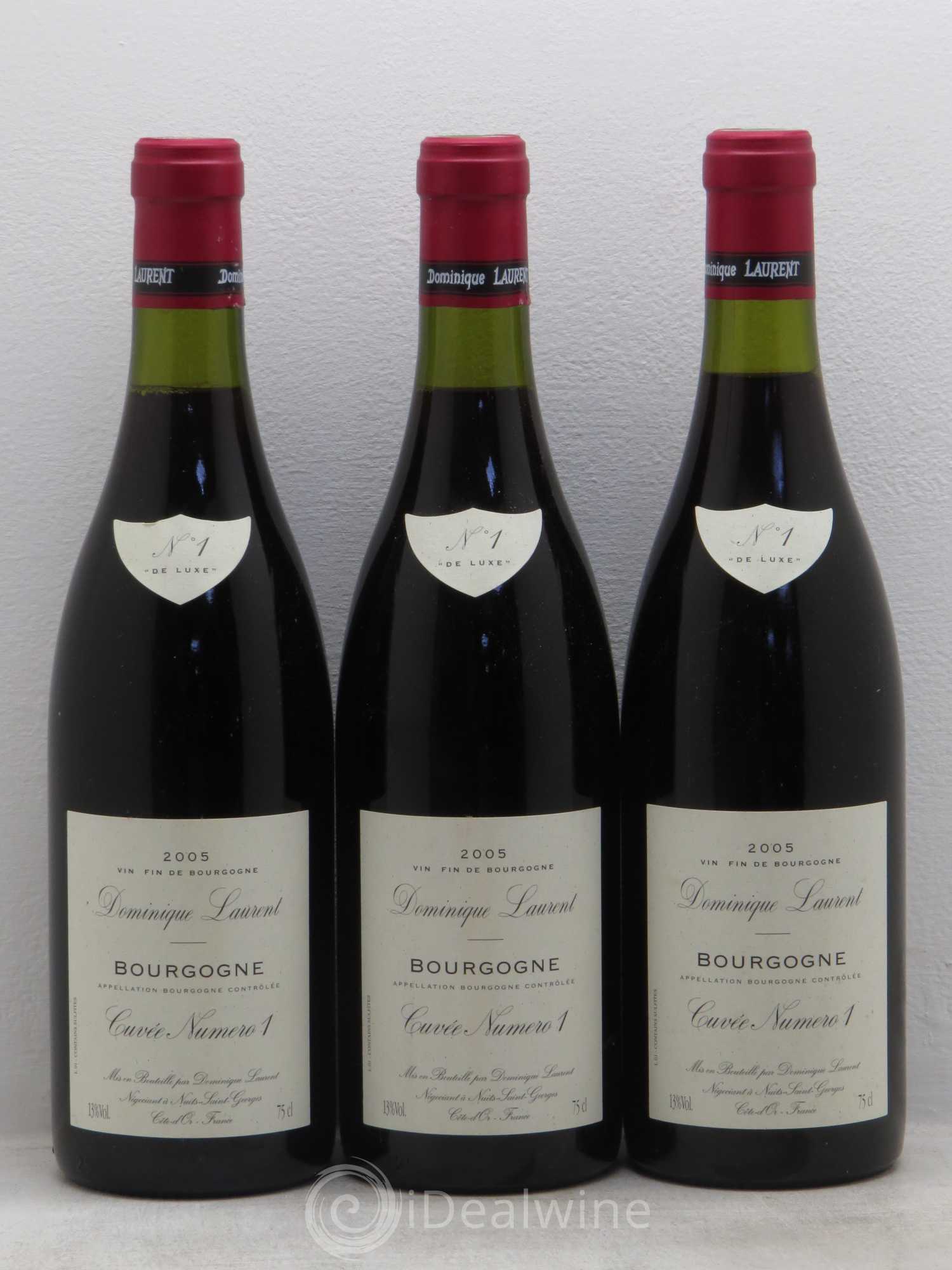 Bourgogne N°1 de luxe Dominique Laurent 2005 - Posten von 3 Flaschen - 0