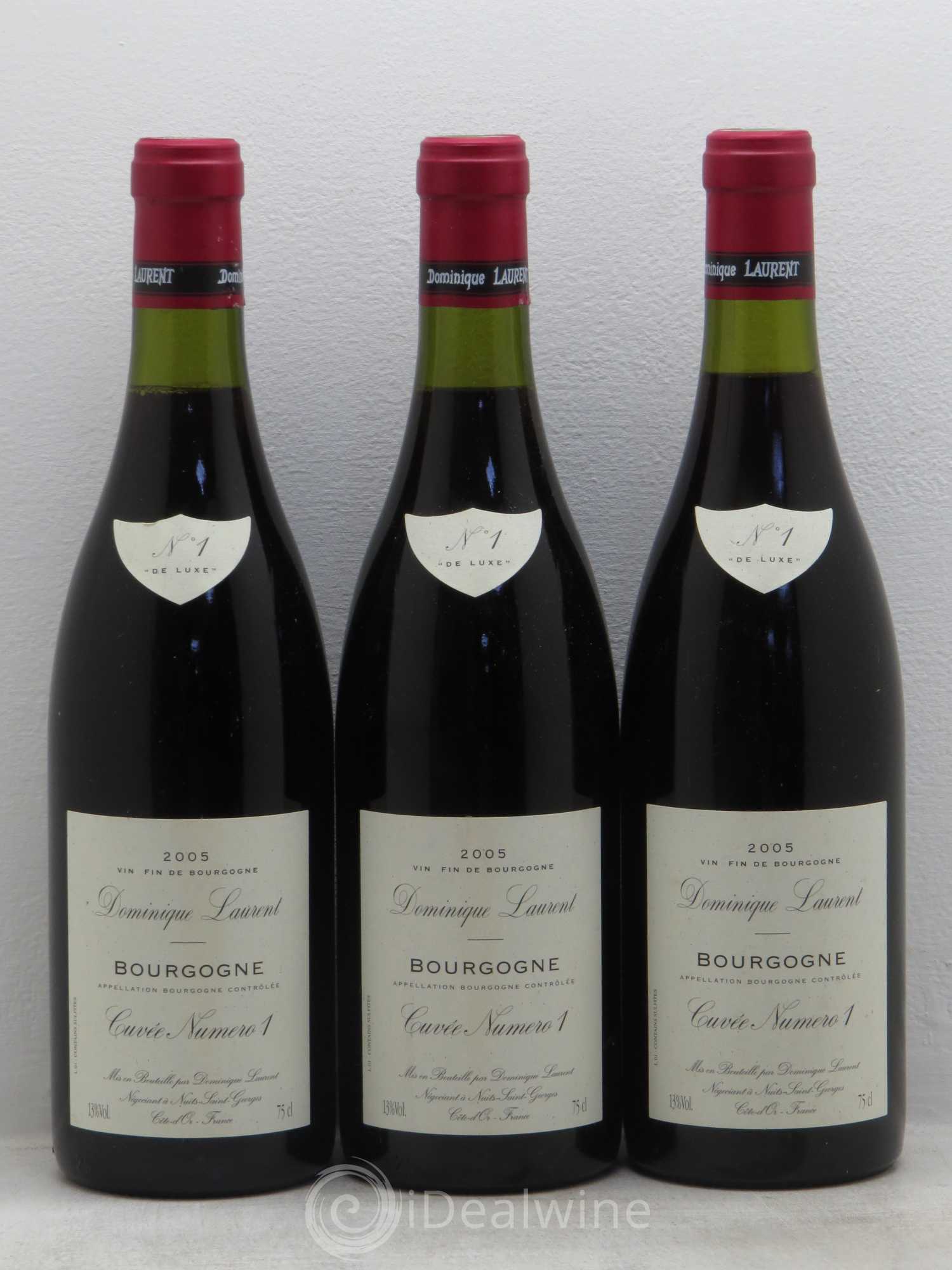 Bourgogne N°1 de luxe Dominique Laurent 2005 - Posten von 3 Flaschen - 0