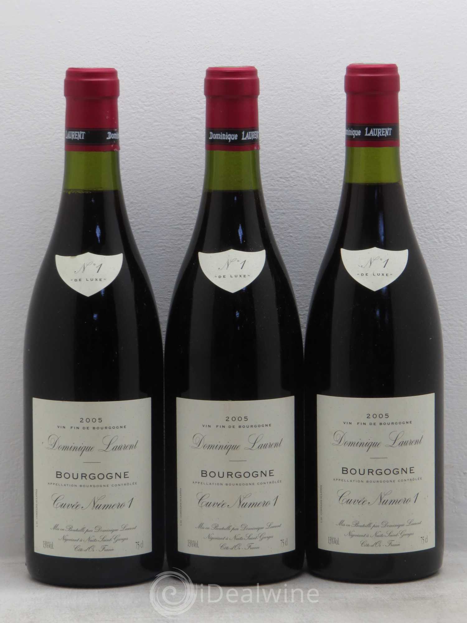 Bourgogne N°1 de luxe Dominique Laurent 2005 - Posten von 3 Flaschen - 0